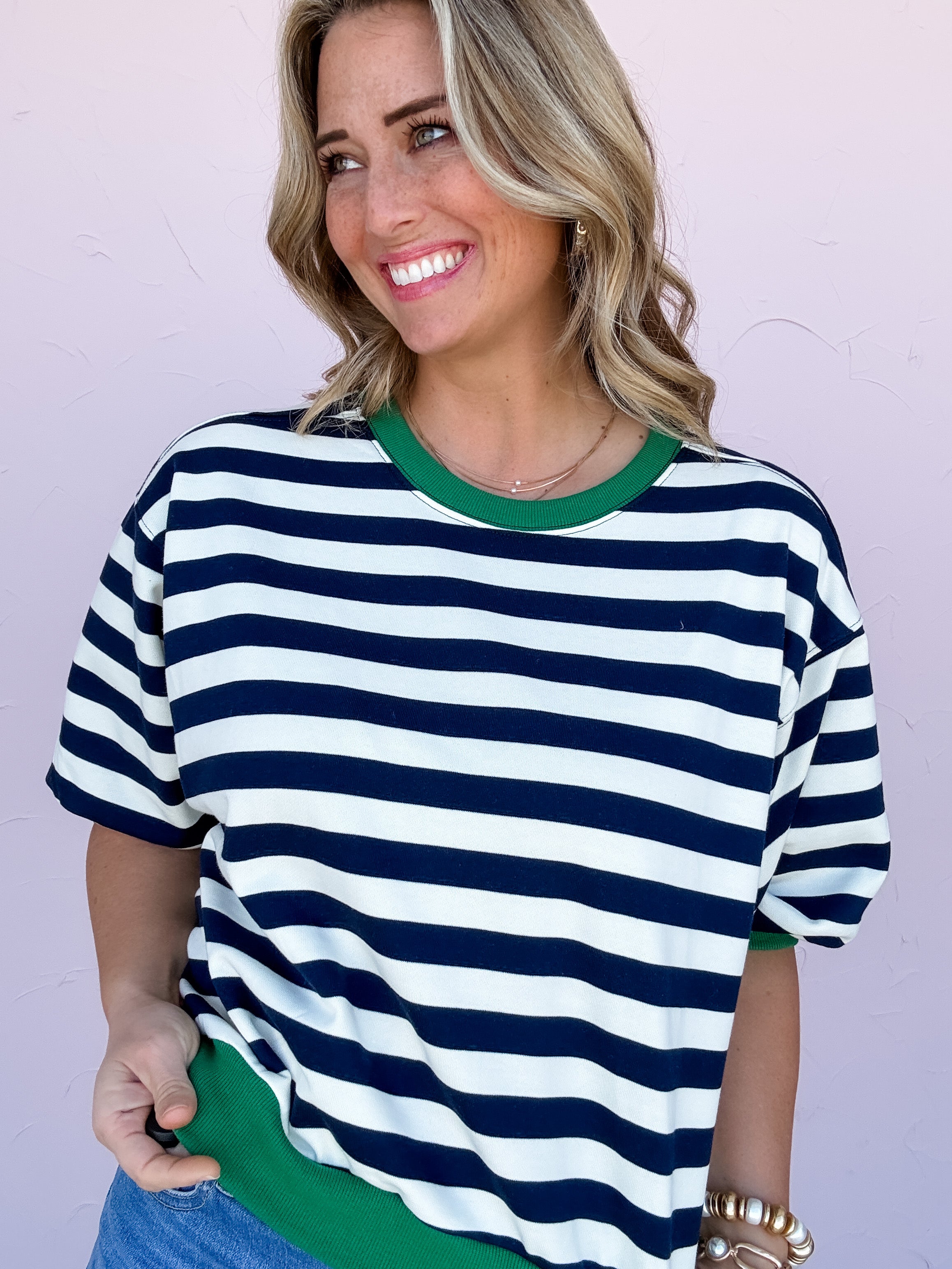 Greenlight Stripe Top