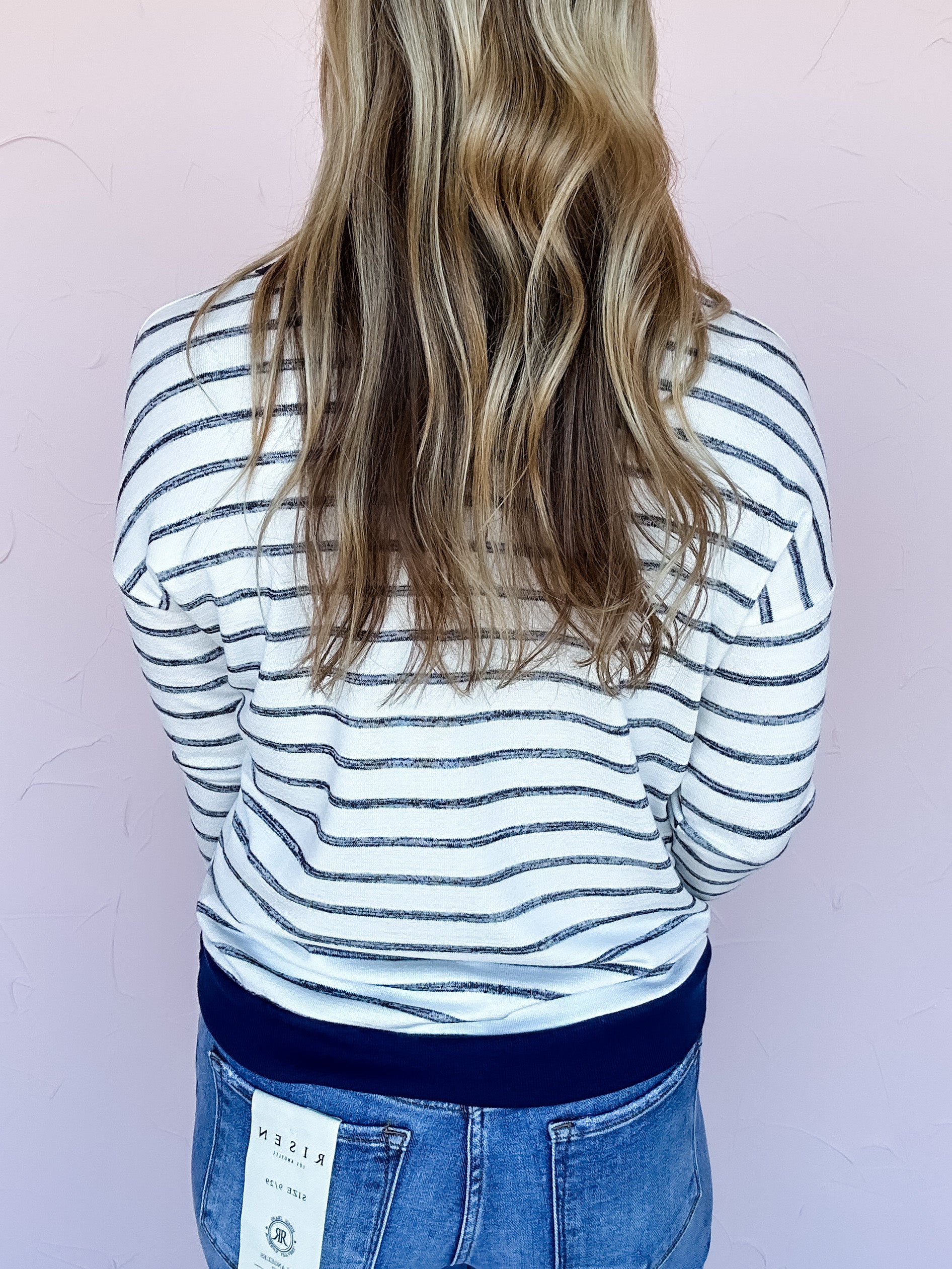 Pale Moon Striped Top