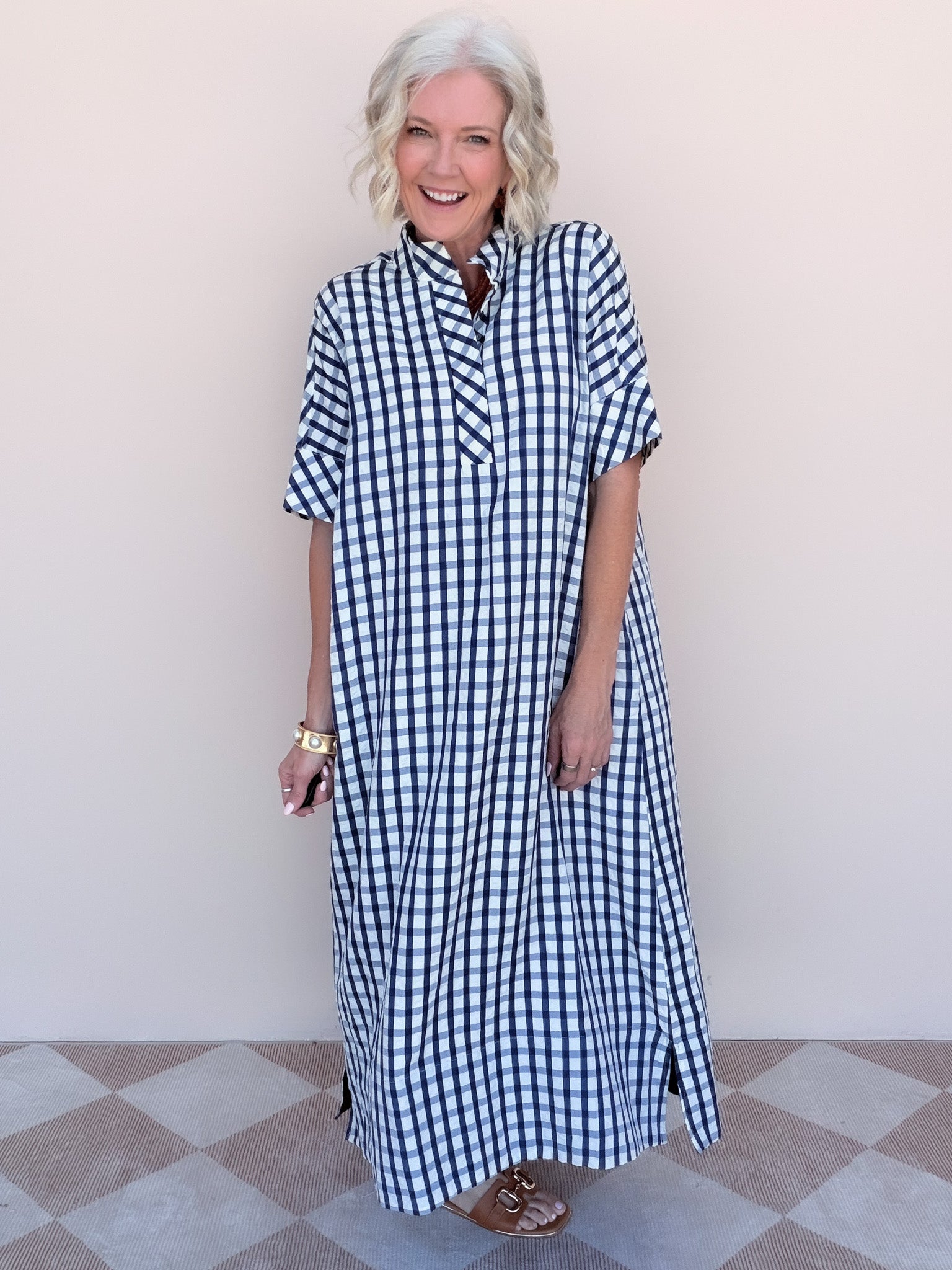 All Checked Out Dress