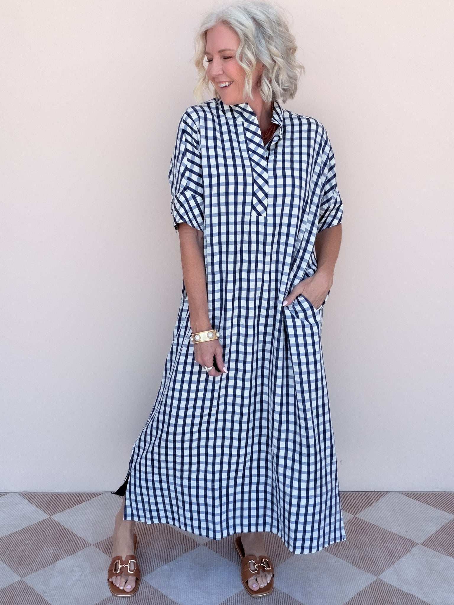 All Checked Out Dress