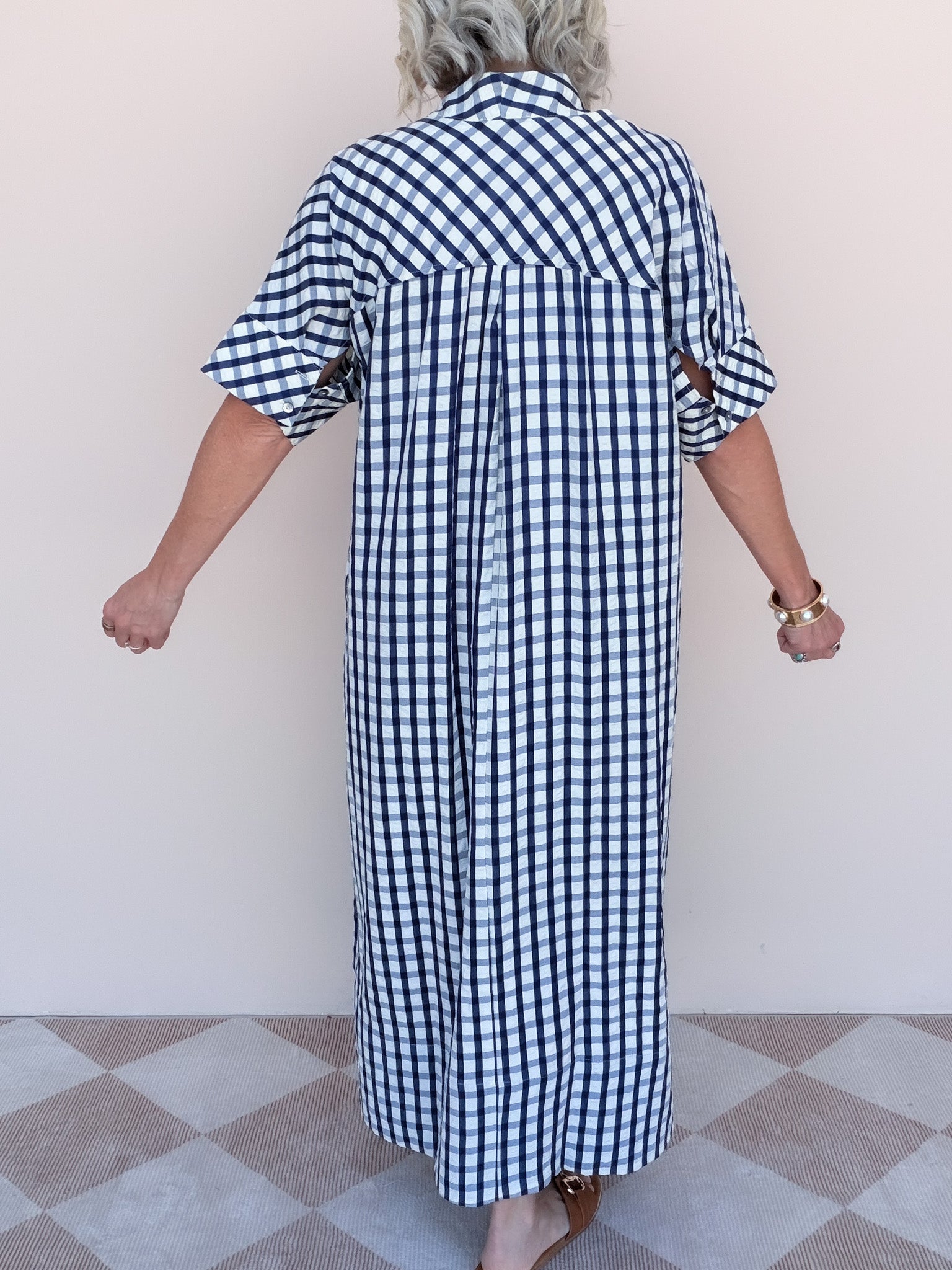All Checked Out Dress