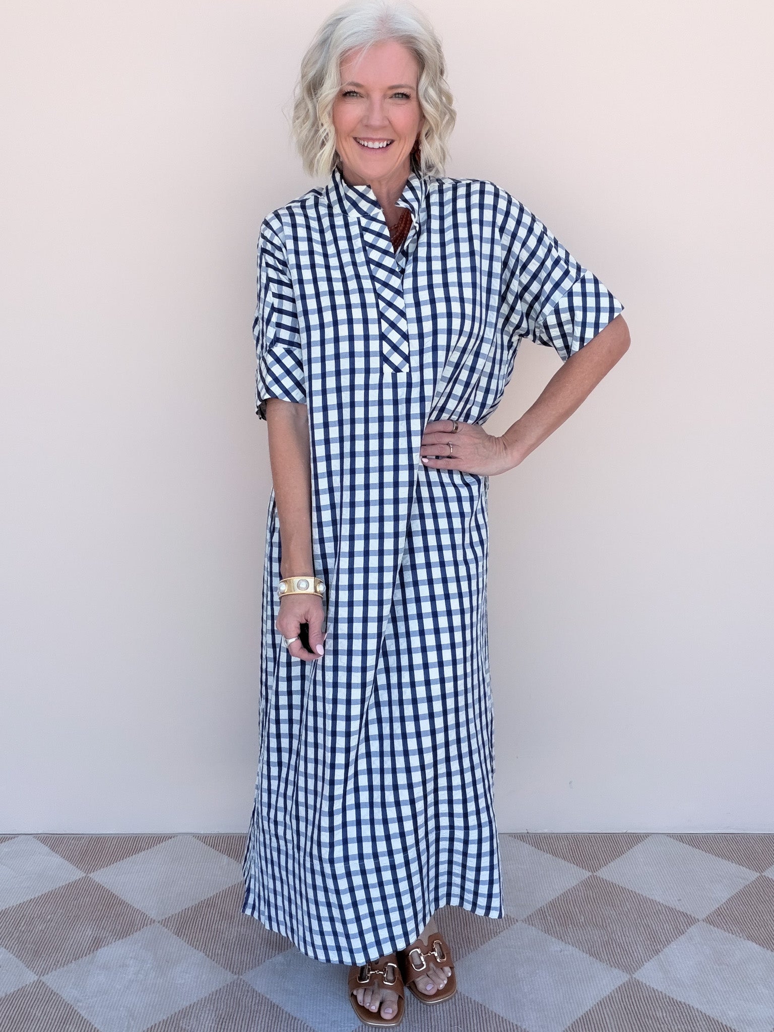 All Checked Out Dress