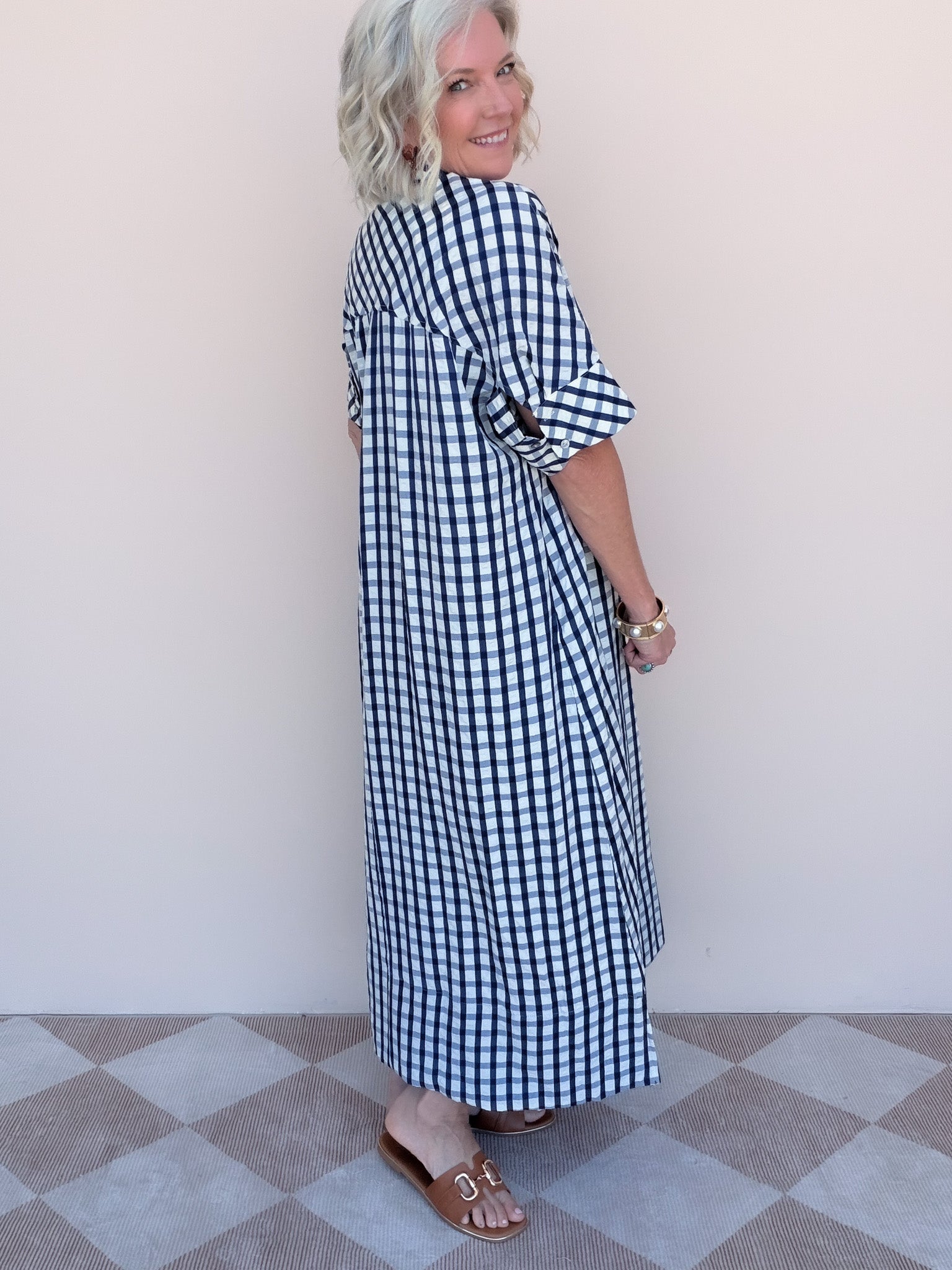 All Checked Out Dress