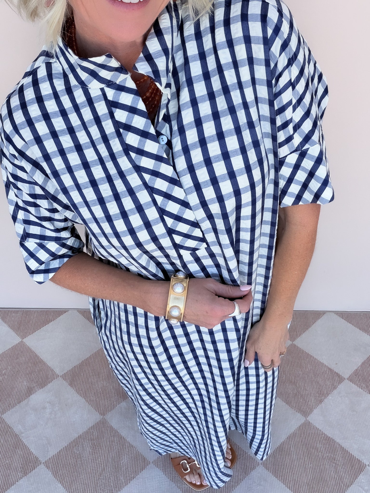 All Checked Out Dress
