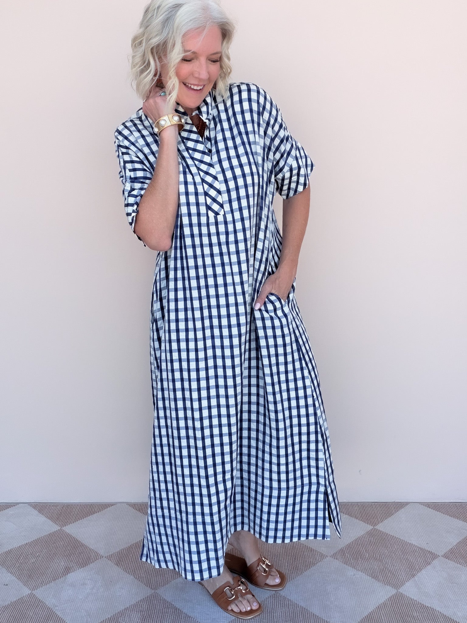All Checked Out Dress