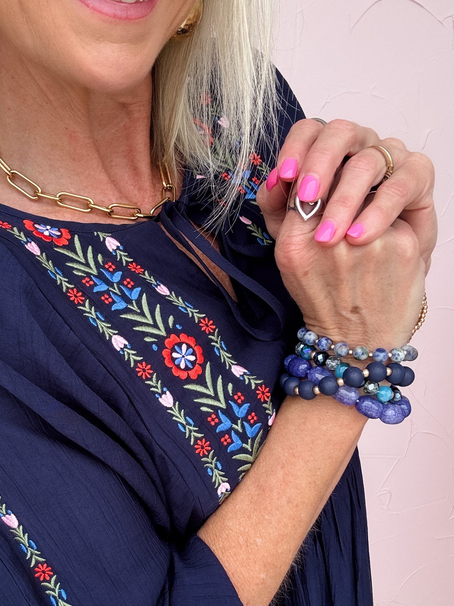 Good Vibes Stacked Bracelet