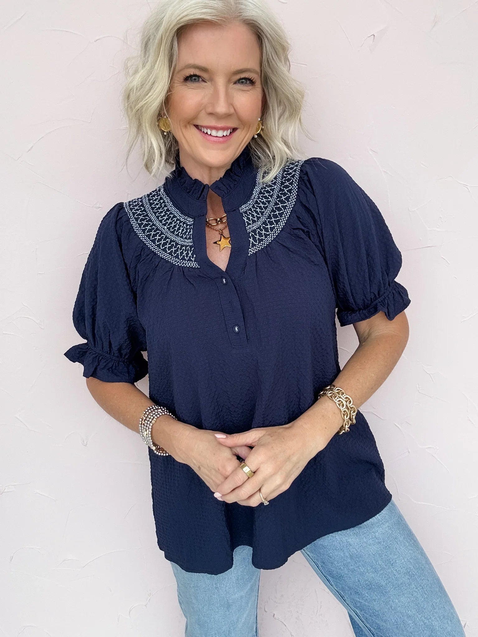 Threadwork Detail Top