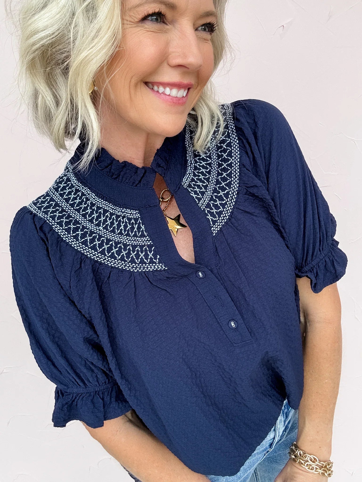 Threadwork Detail Top