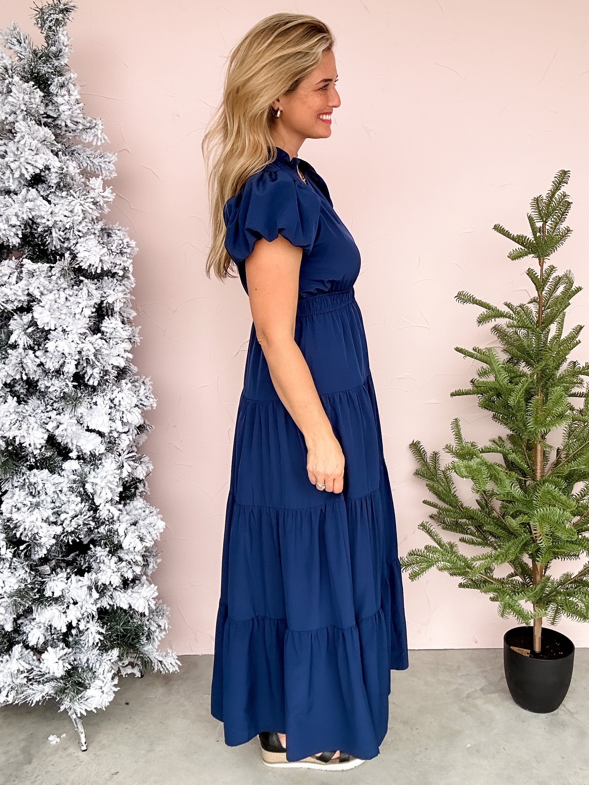 Royal Holiday Maxi Dress