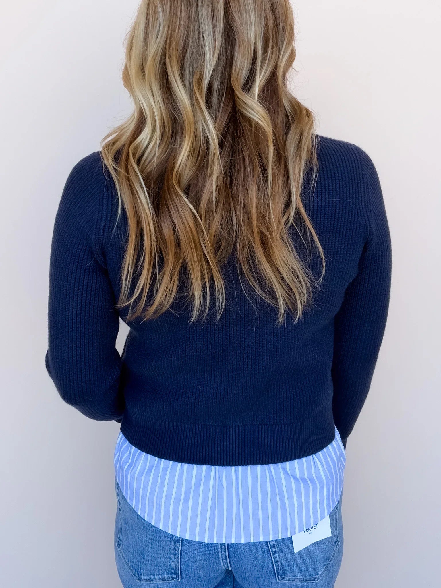 Tailored Twist Sweater | Indigo