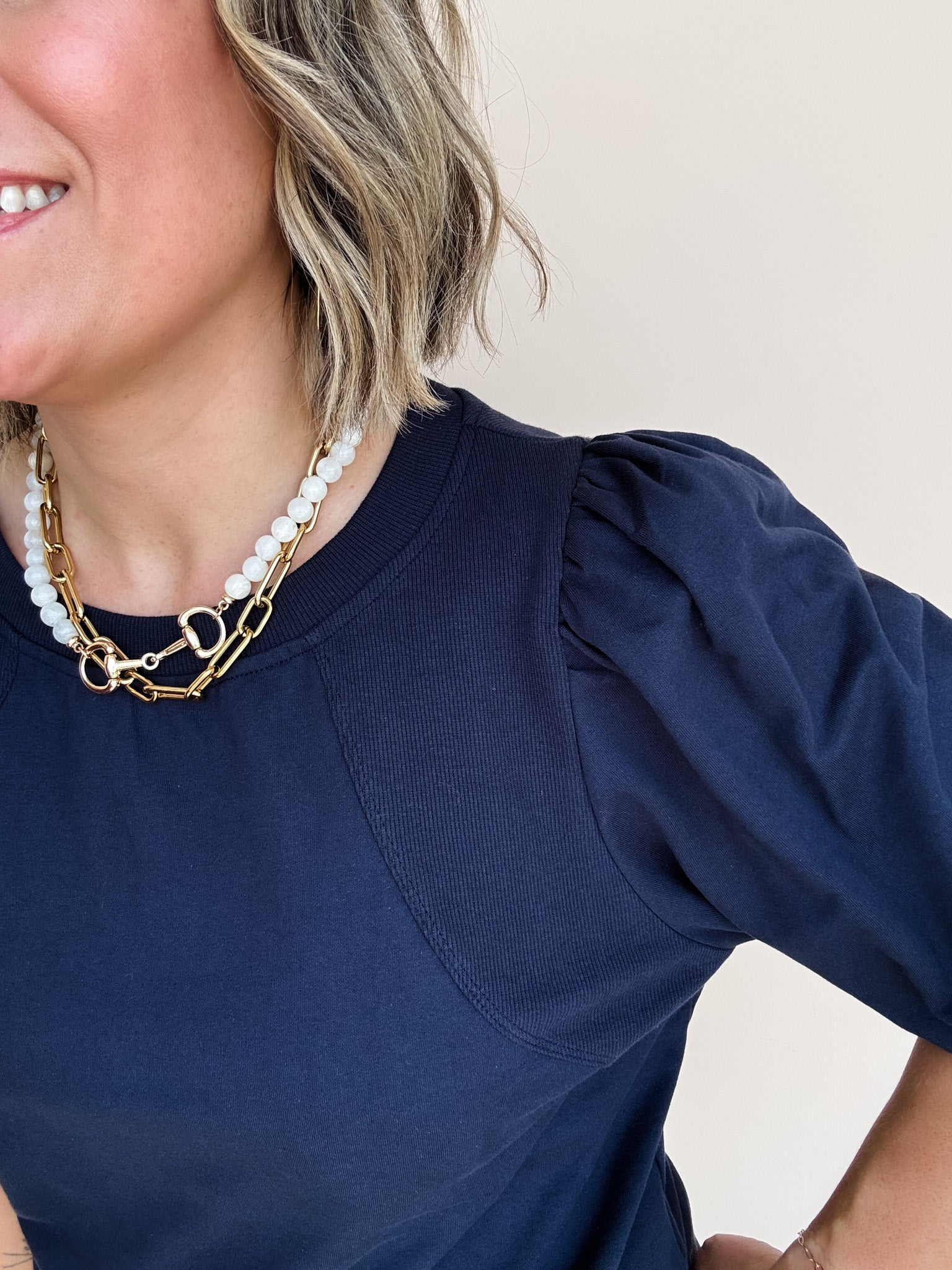 Ridge Bend Top | Navy