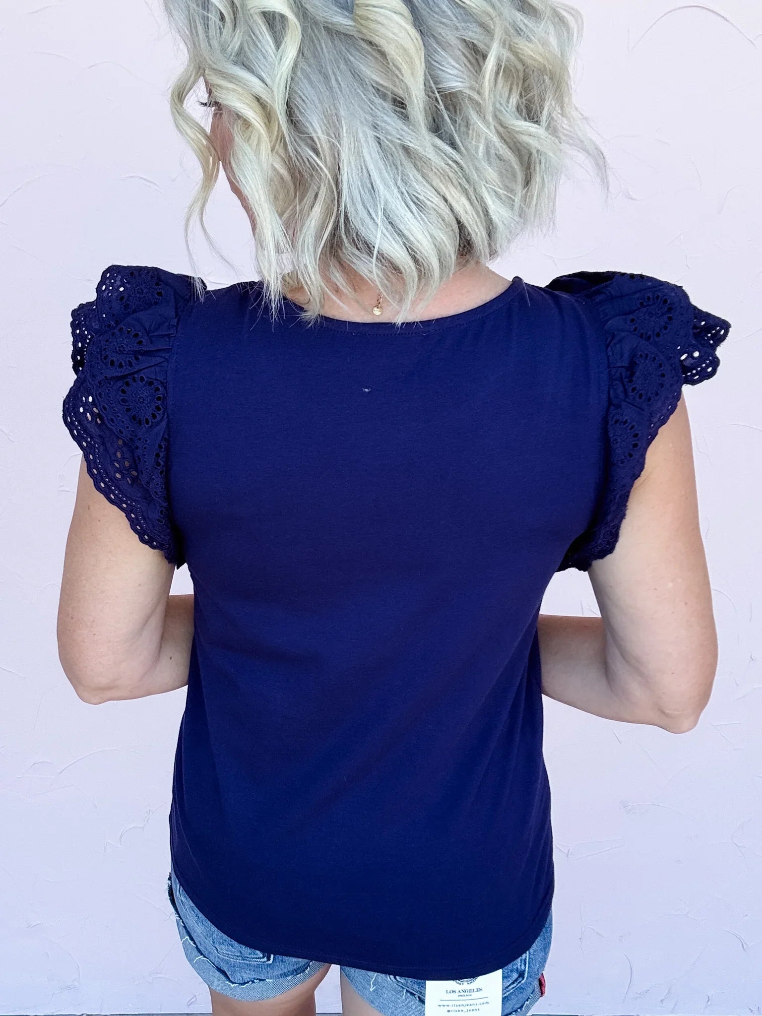 Eyelet Evening Stroll Top - 50% Off