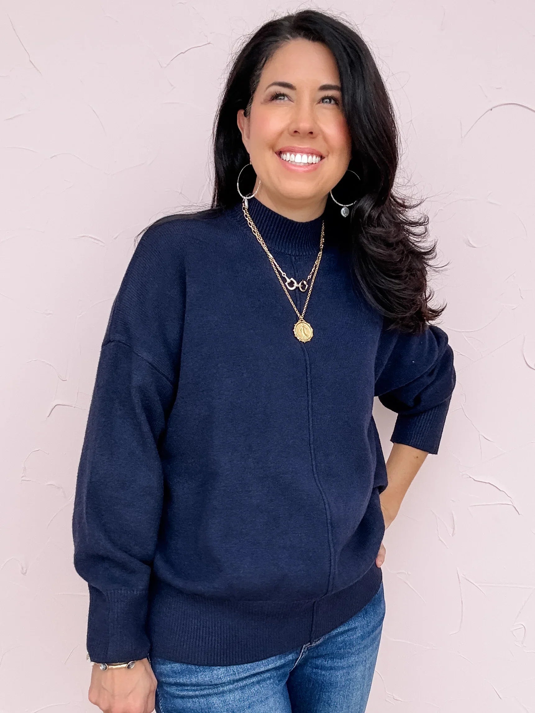 Midnight Cabin Knit Sweater