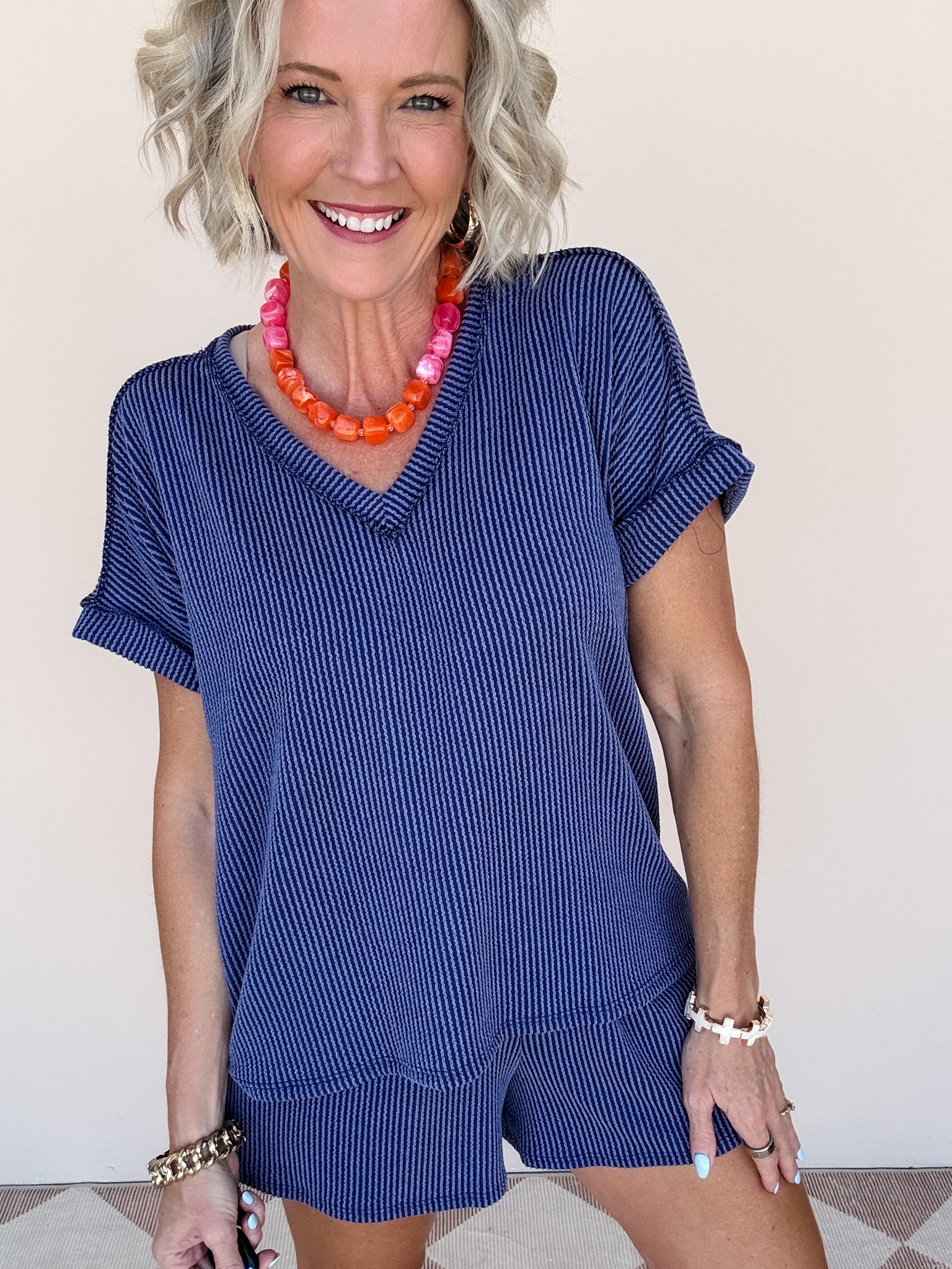 Living In Lounge Top | Navy