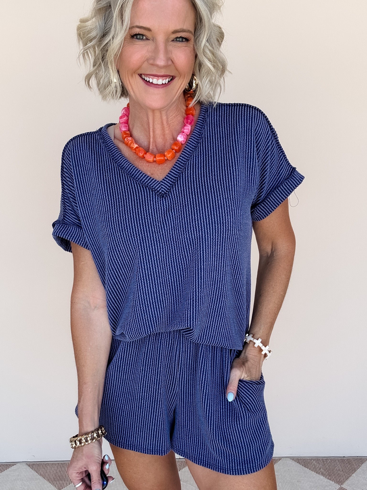 Living In Lounge Top | Navy