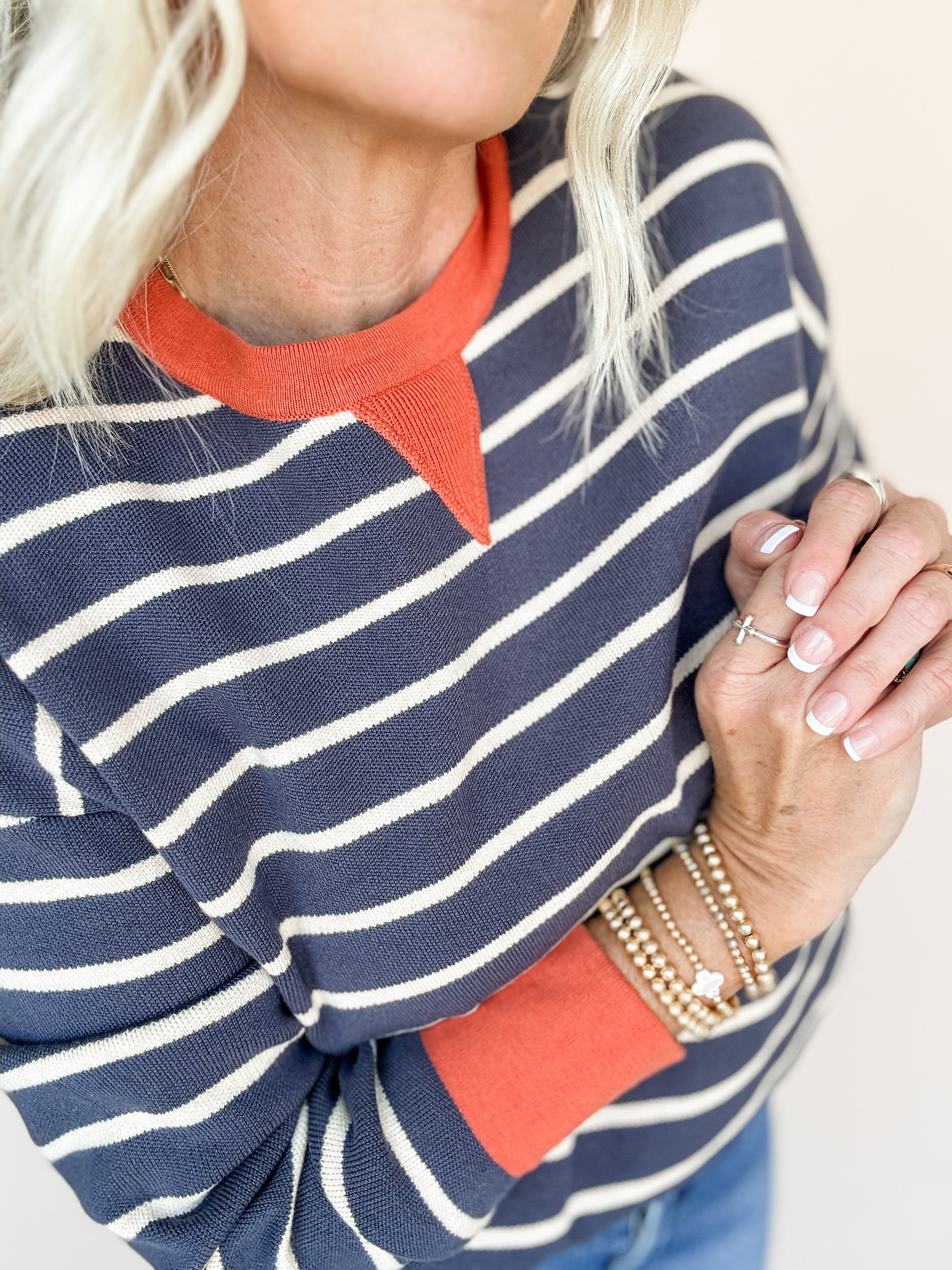 Hayride Ready Striped Top