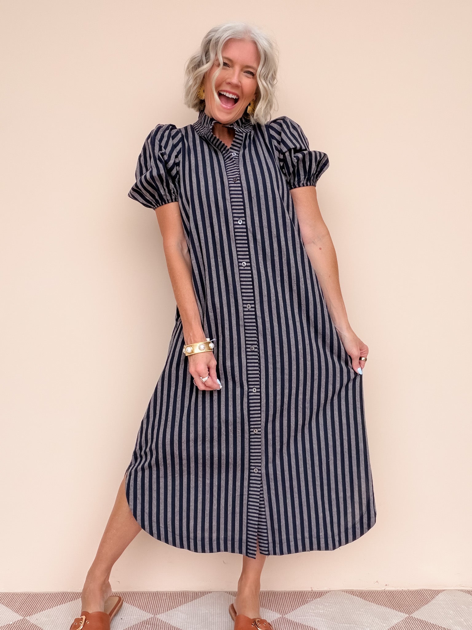 Vivian Stripe Dress