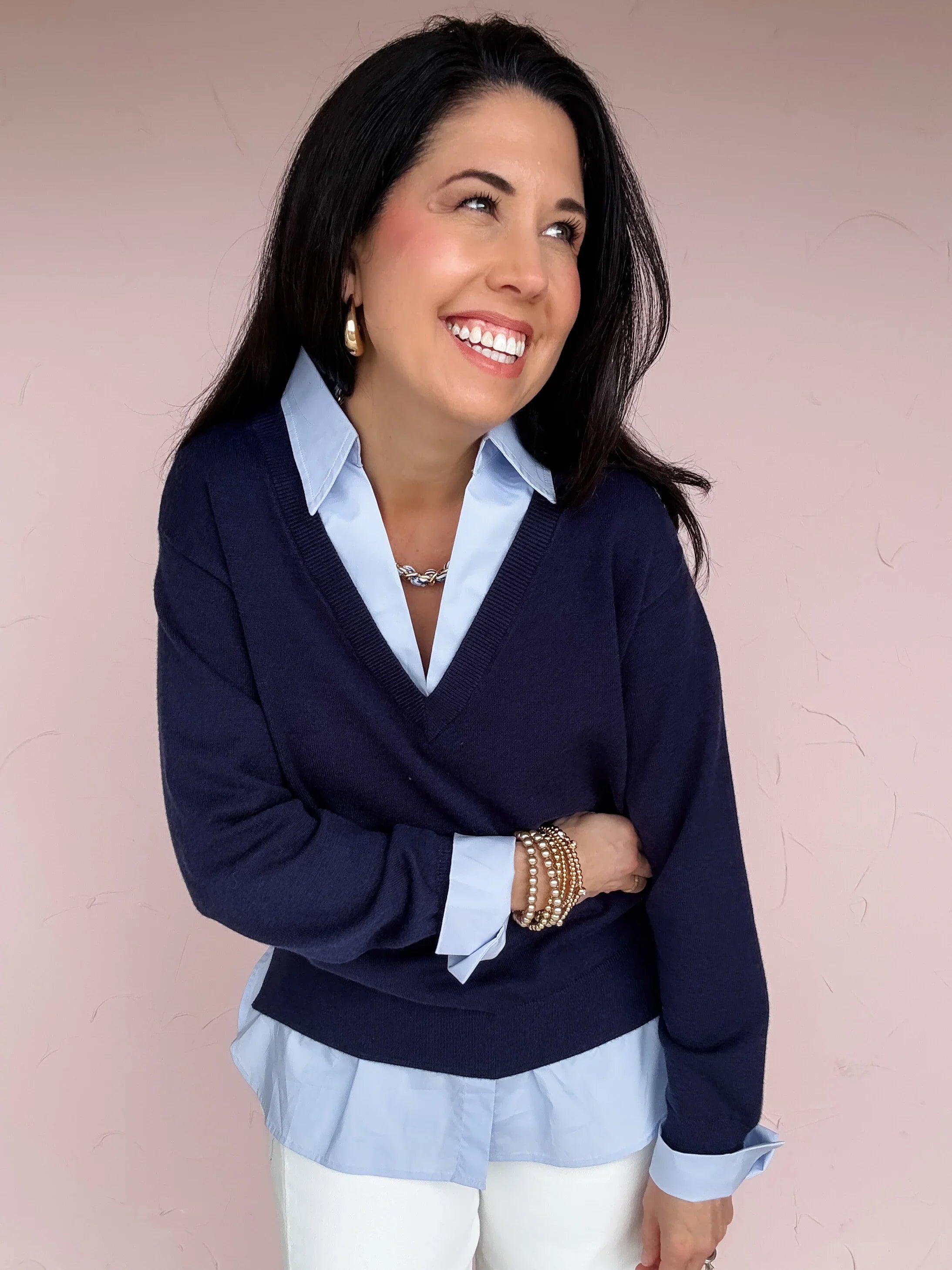 Ahead of the Curve Sweater Top