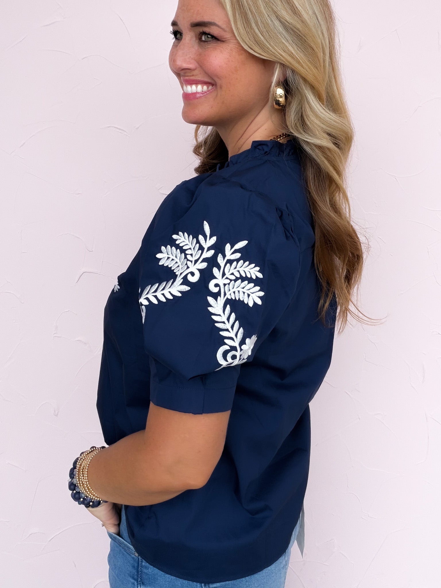 Marlowe Embroidered Top