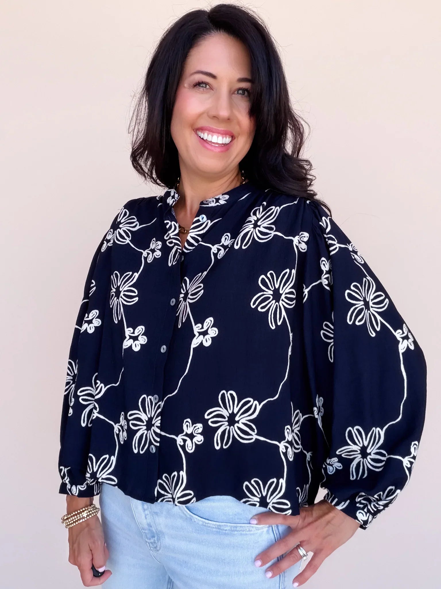 Deep Blue Darling Top