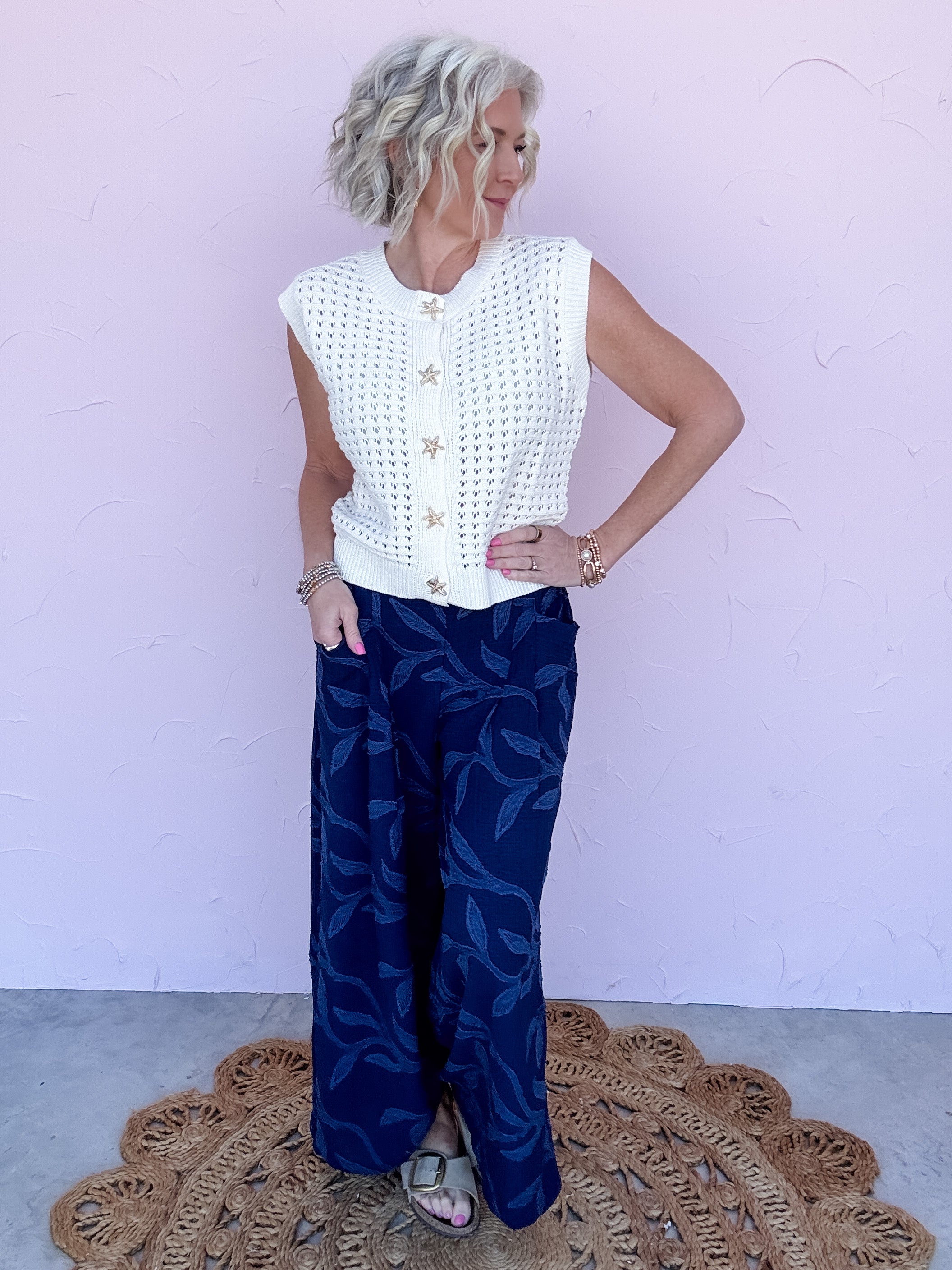 Deep Tide Wide Leg Pants