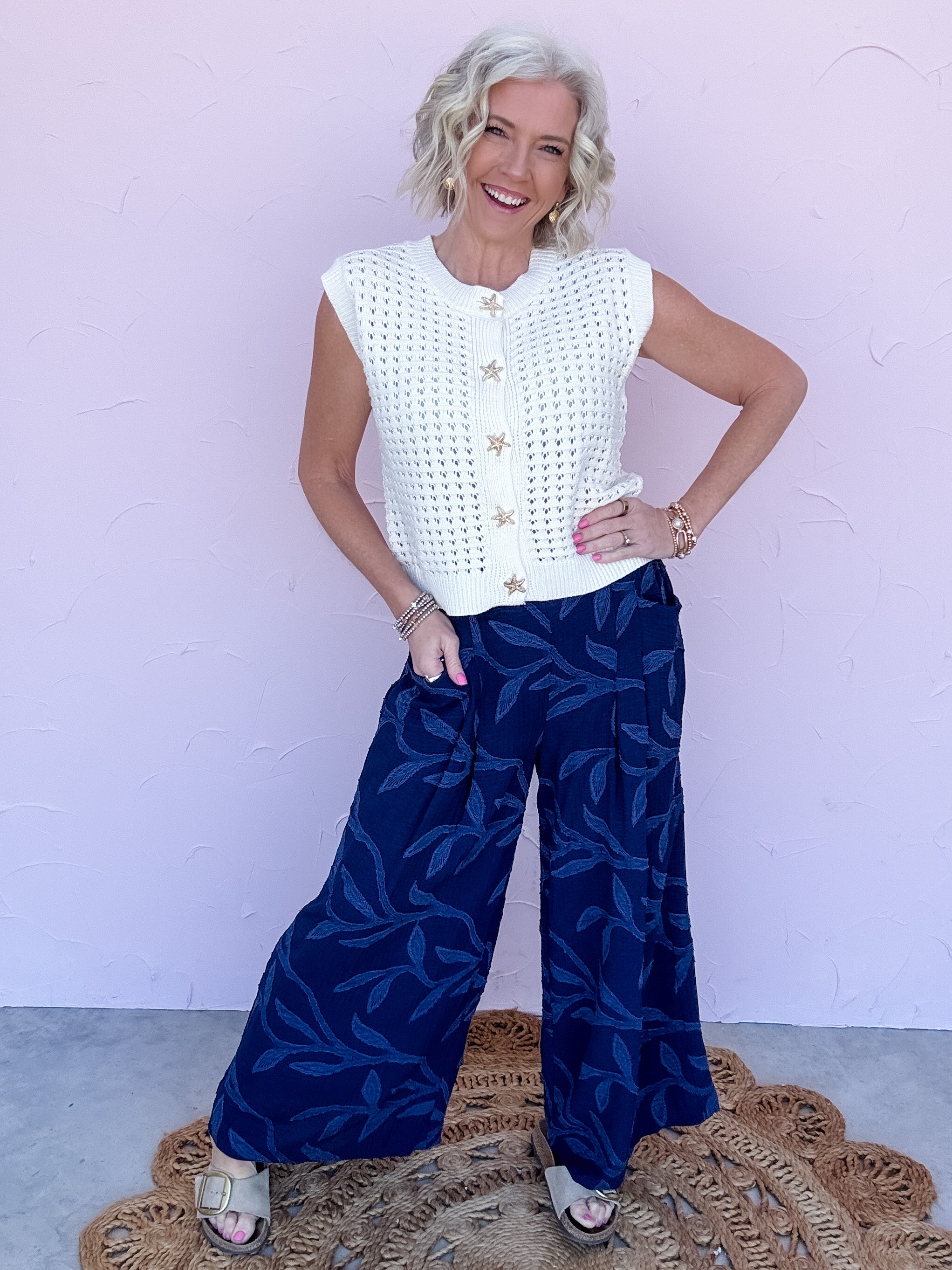 Deep Tide Wide Leg Pants