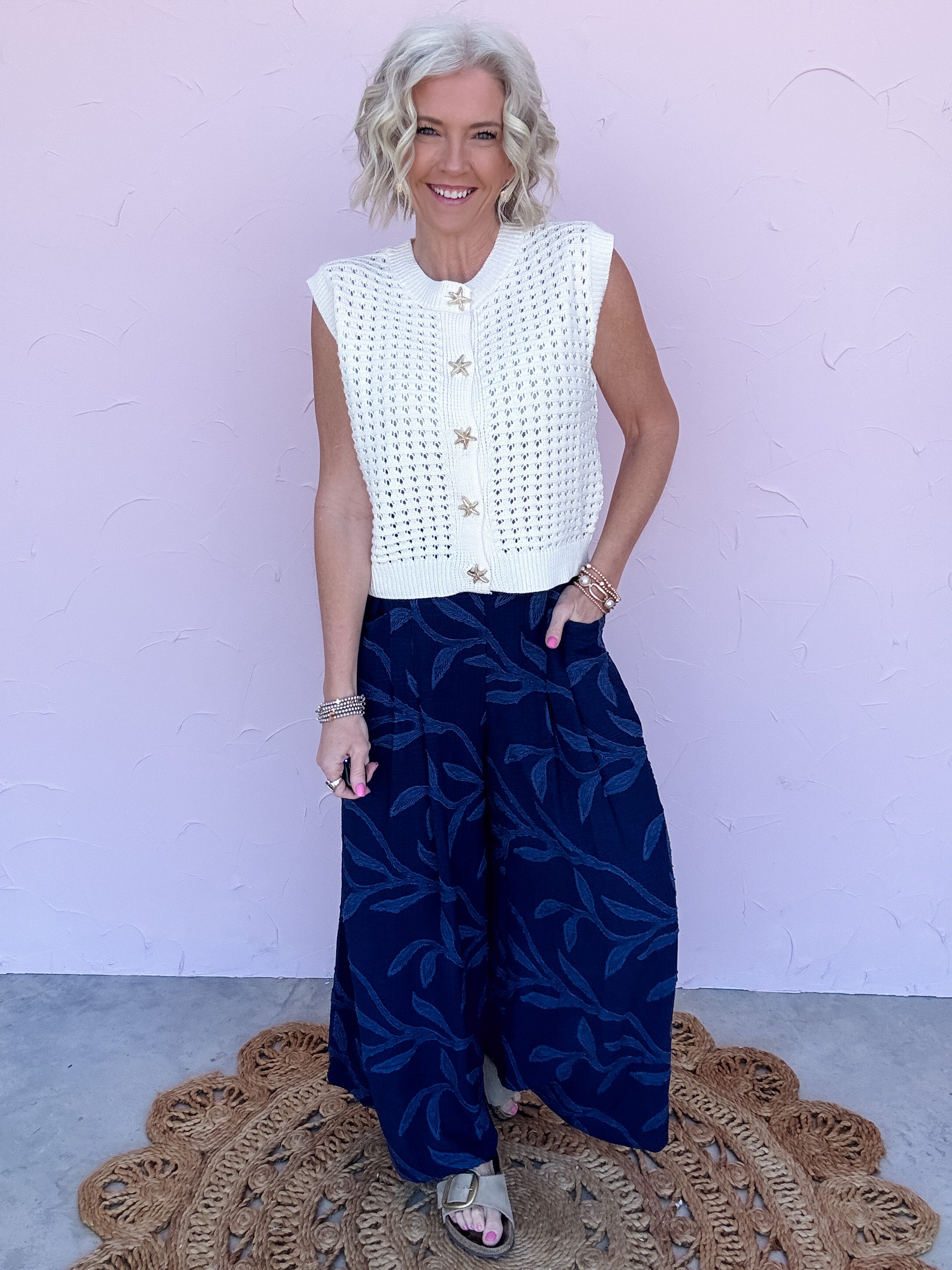 Deep Tide Wide Leg Pants