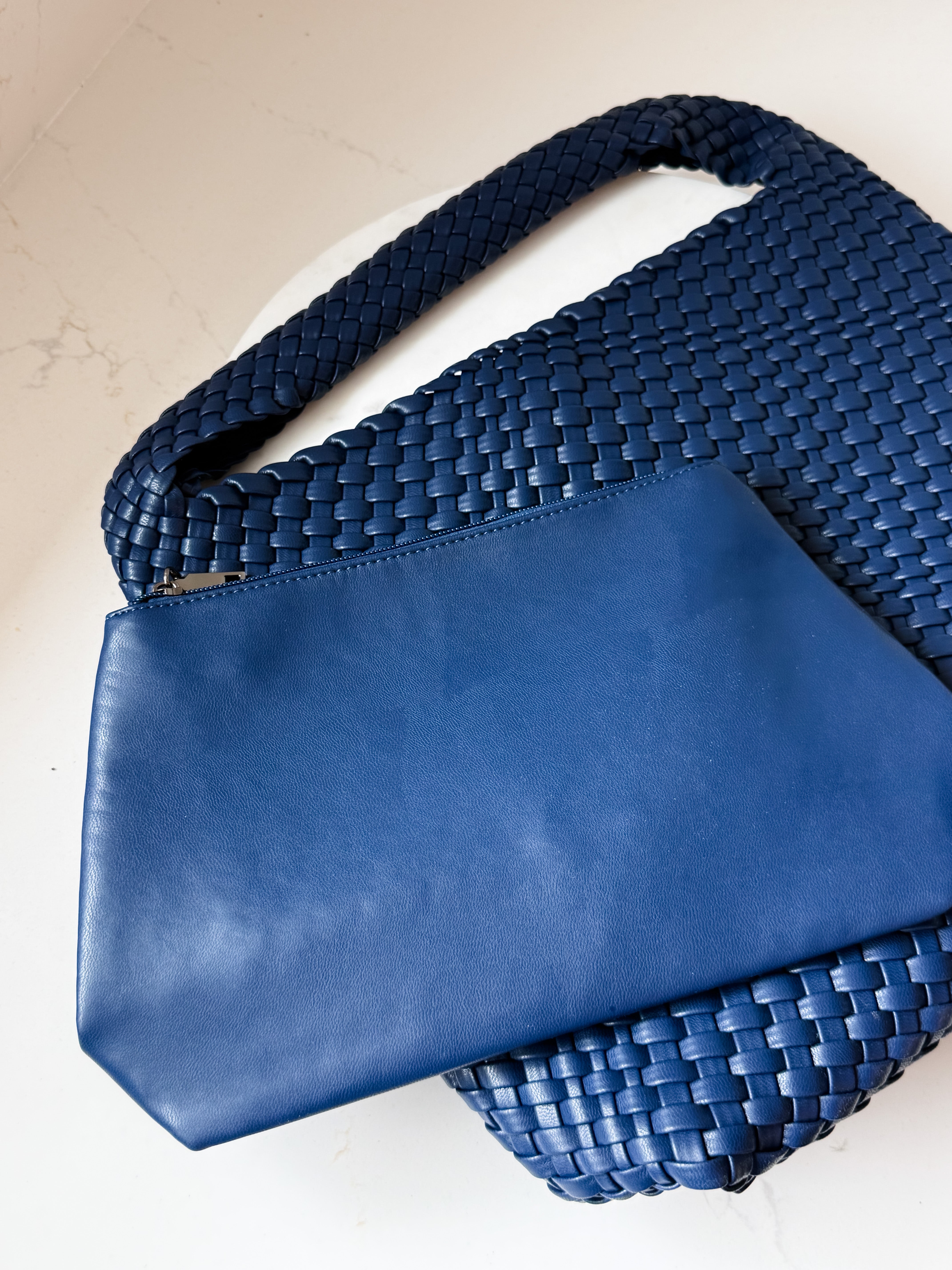 Marina Woven Hobo Bag