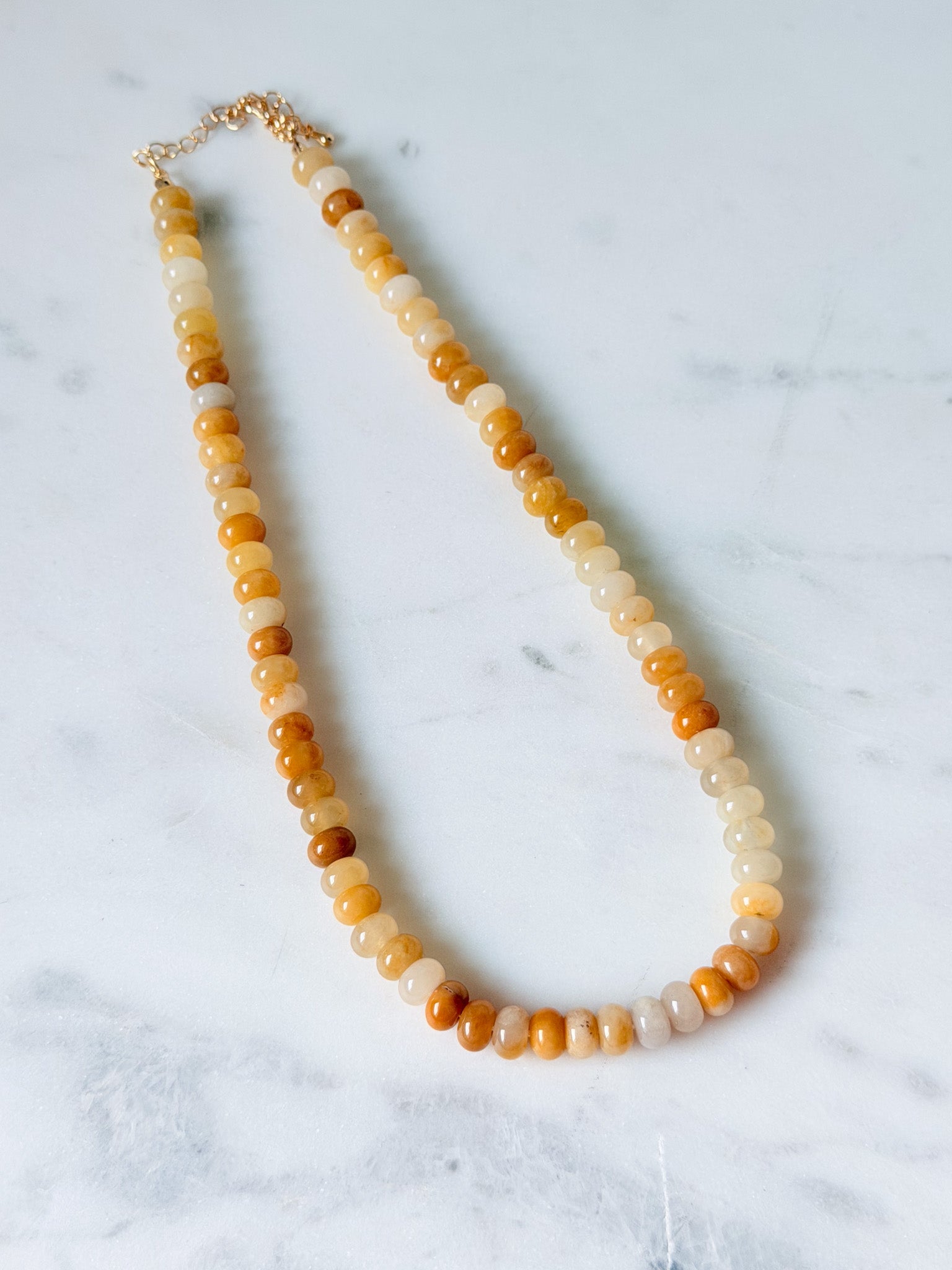 Harvest Moon Beaded Necklace