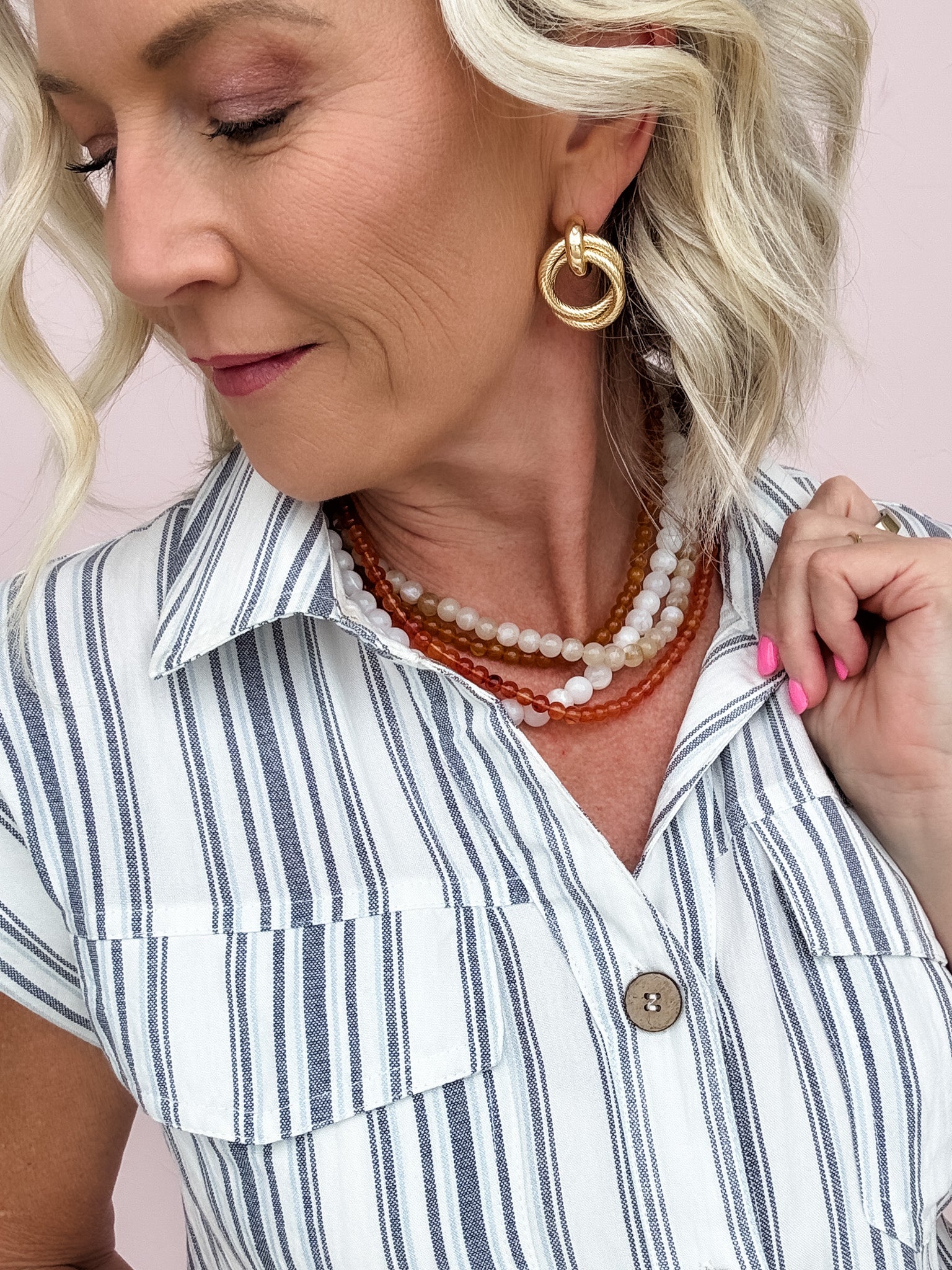 Sandy Shores Beaded Necklace