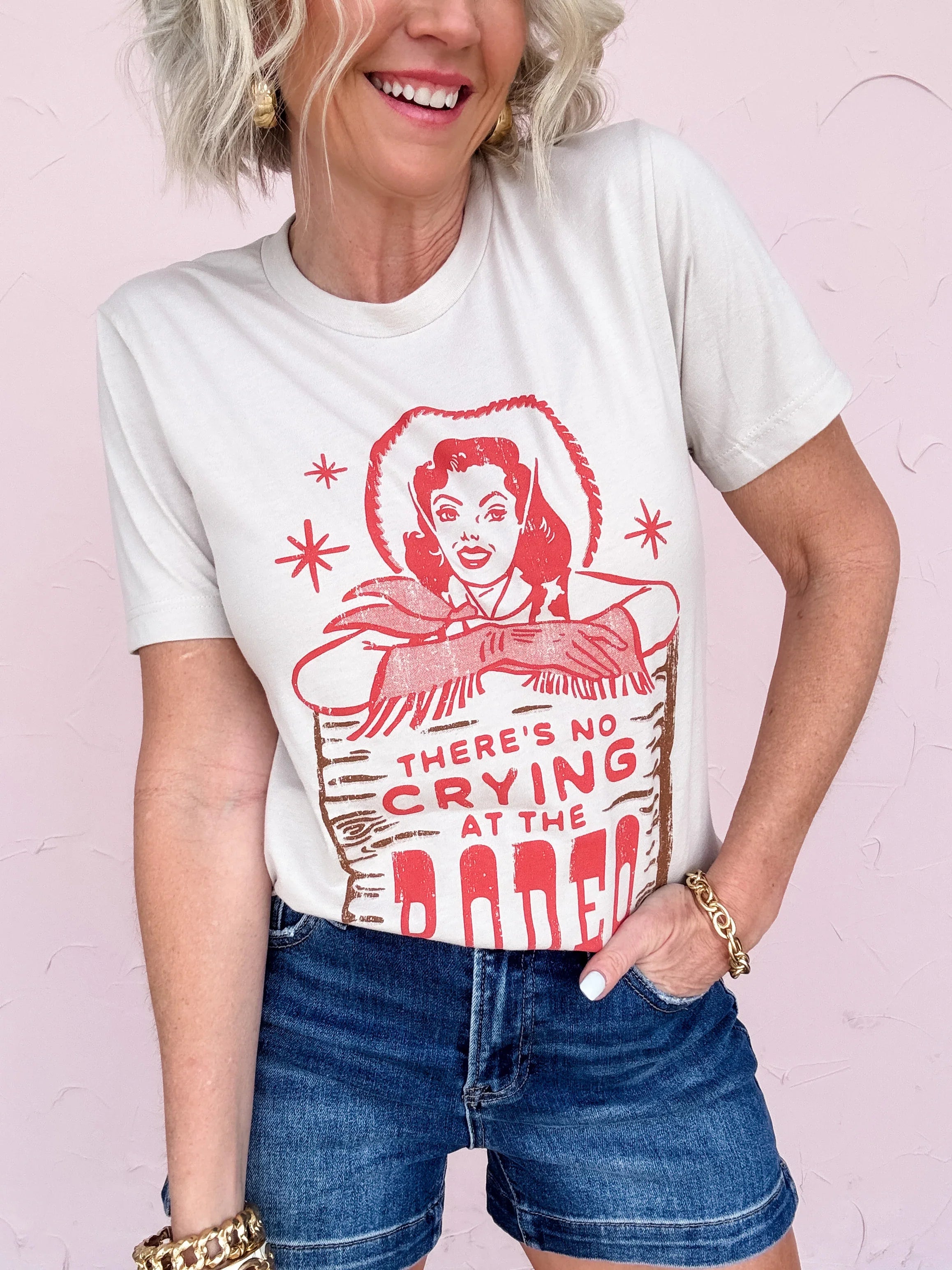 No Crying At The Rodeo Tee