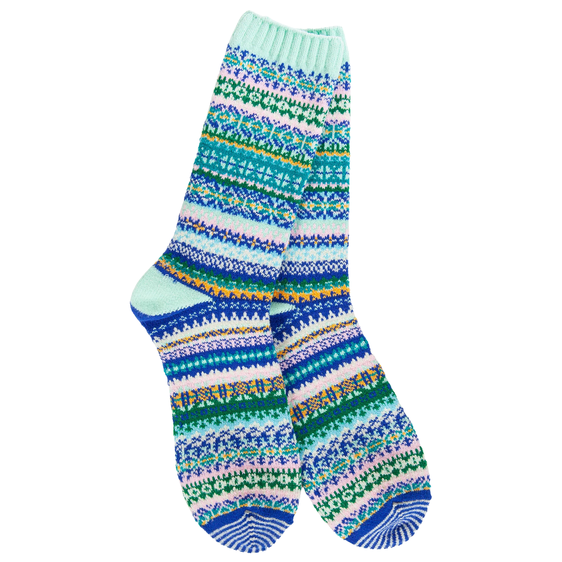 Nordic Mint Crew Socks