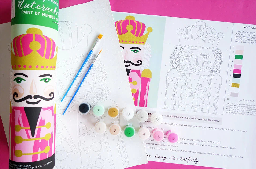 Pink Nutcracker Paint By Number