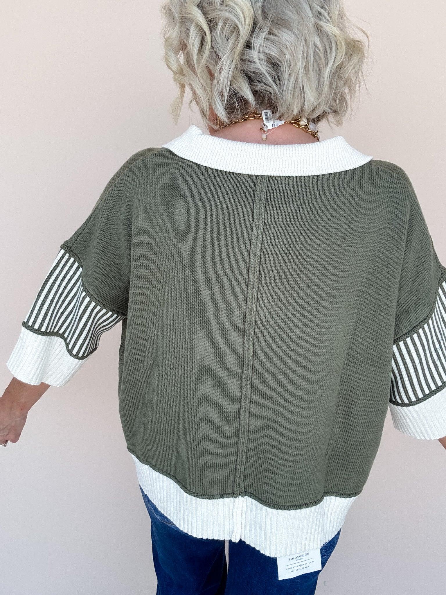 Weekend Polo Sweater | Olive