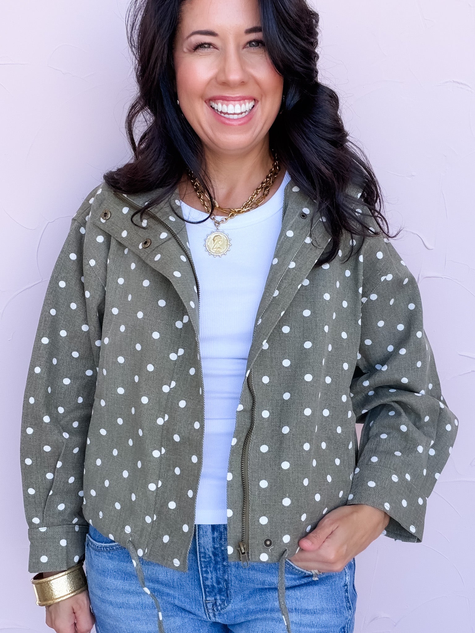 Spotted Trail Jacket | Olive