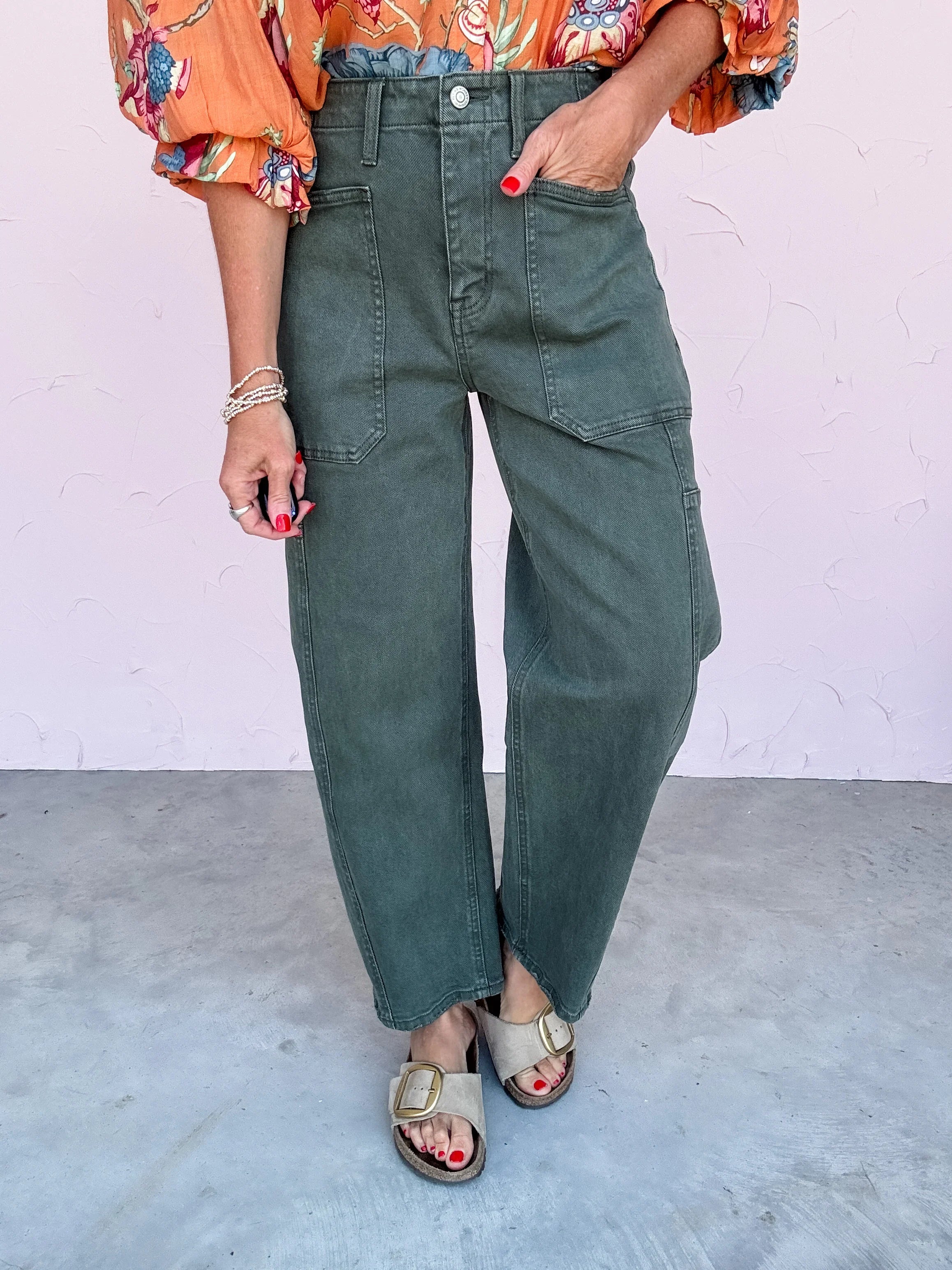 Out of Range Barrel Jeans