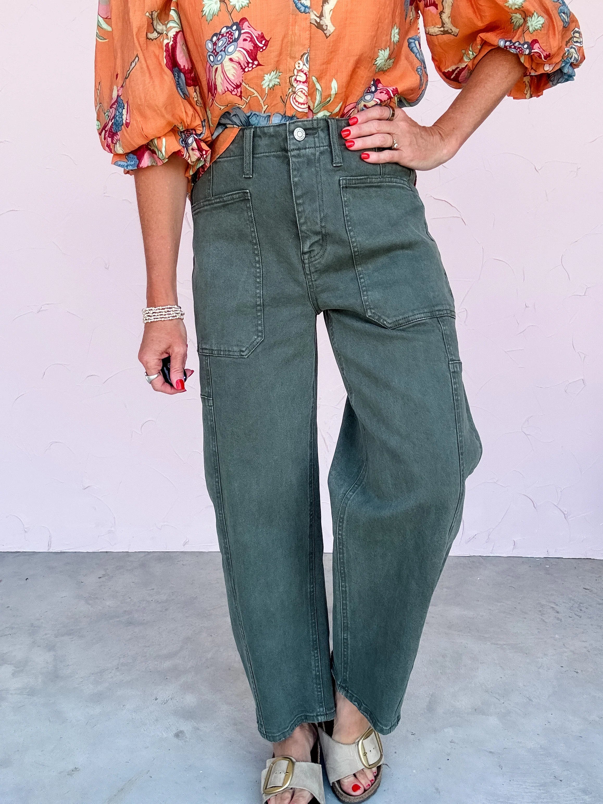 Out of Range Barrel Jeans