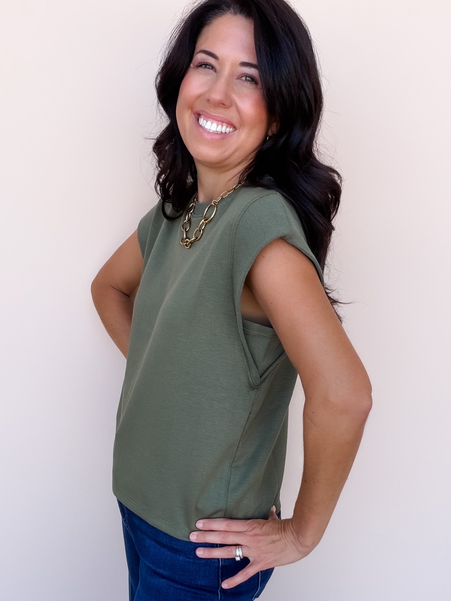 Kelly Coast Top | Olive