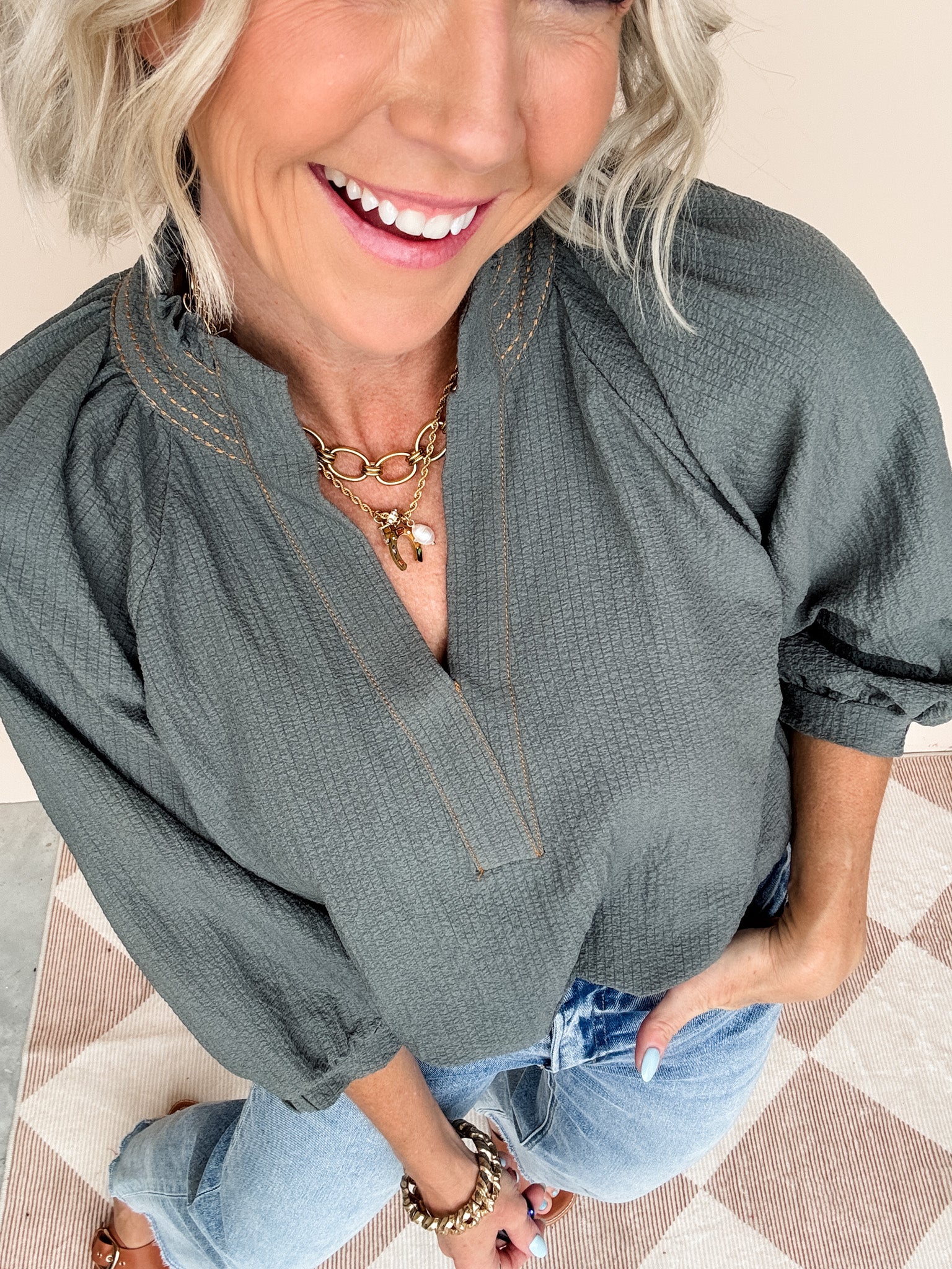 Golden Thread Top