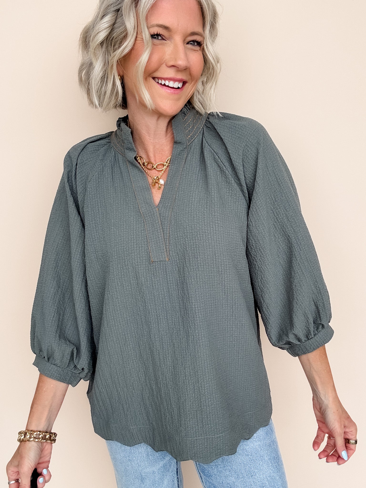 Golden Thread Top