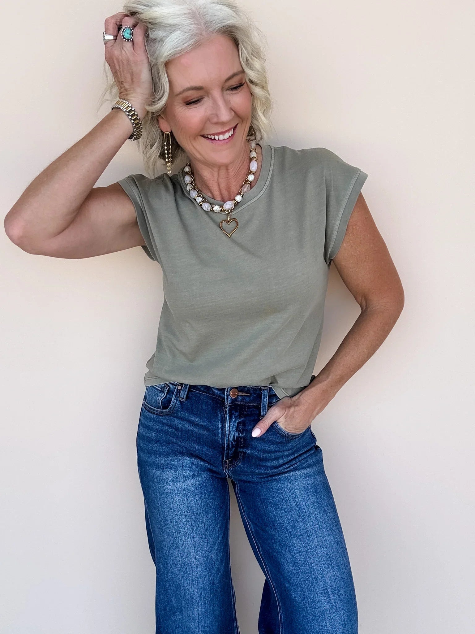 Cap It Off Tee | Olive