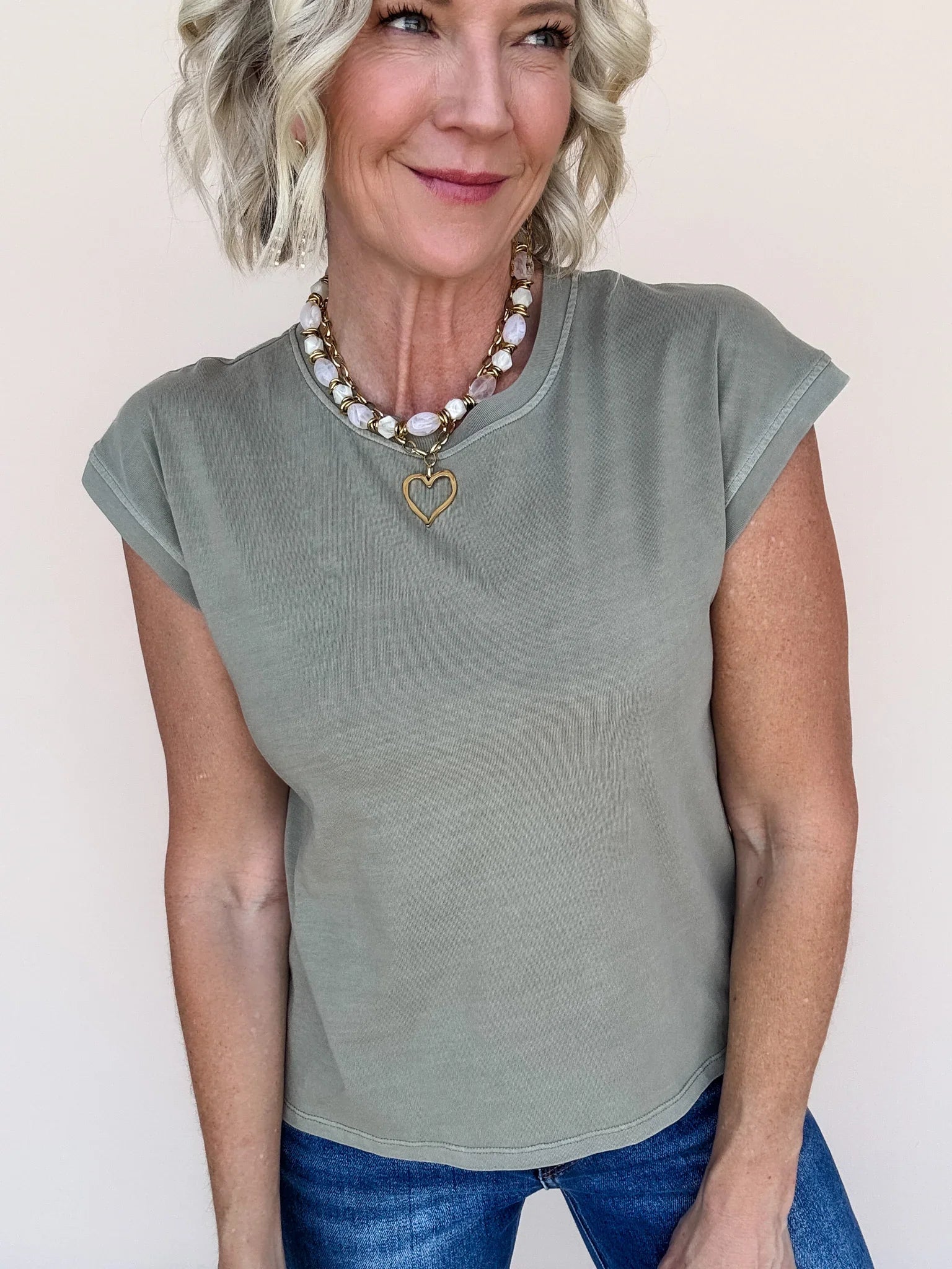 Cap It Off Tee | Olive