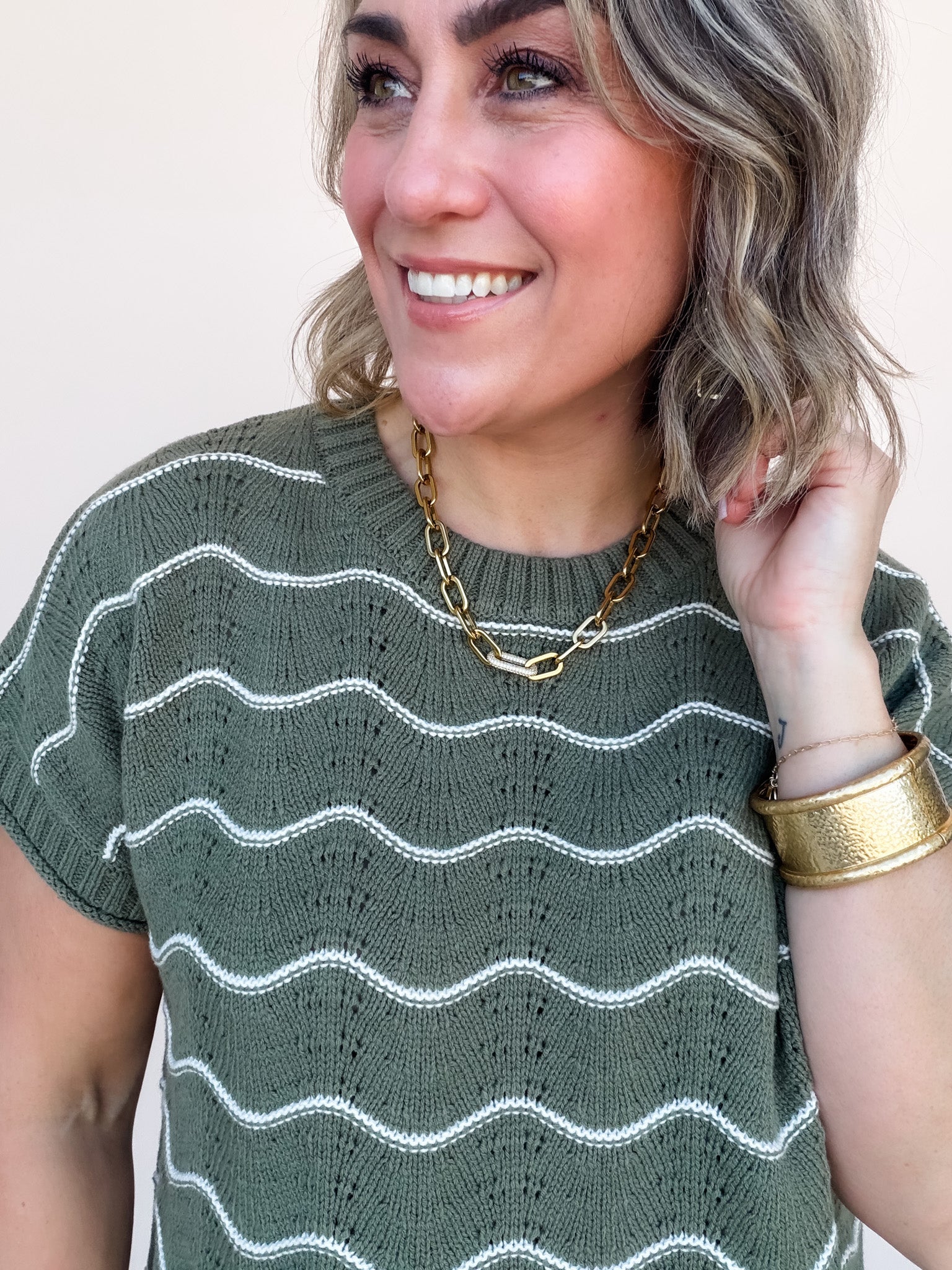 Rolling Meadow Knit Top | Olive