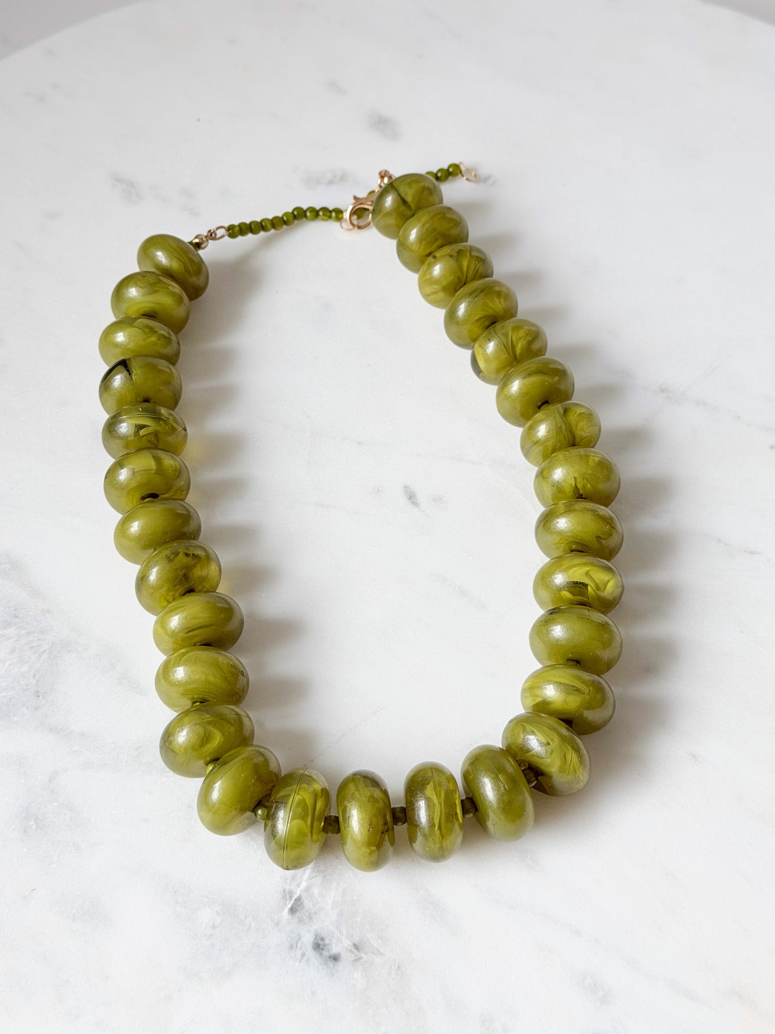 Big Olive Energy Necklace