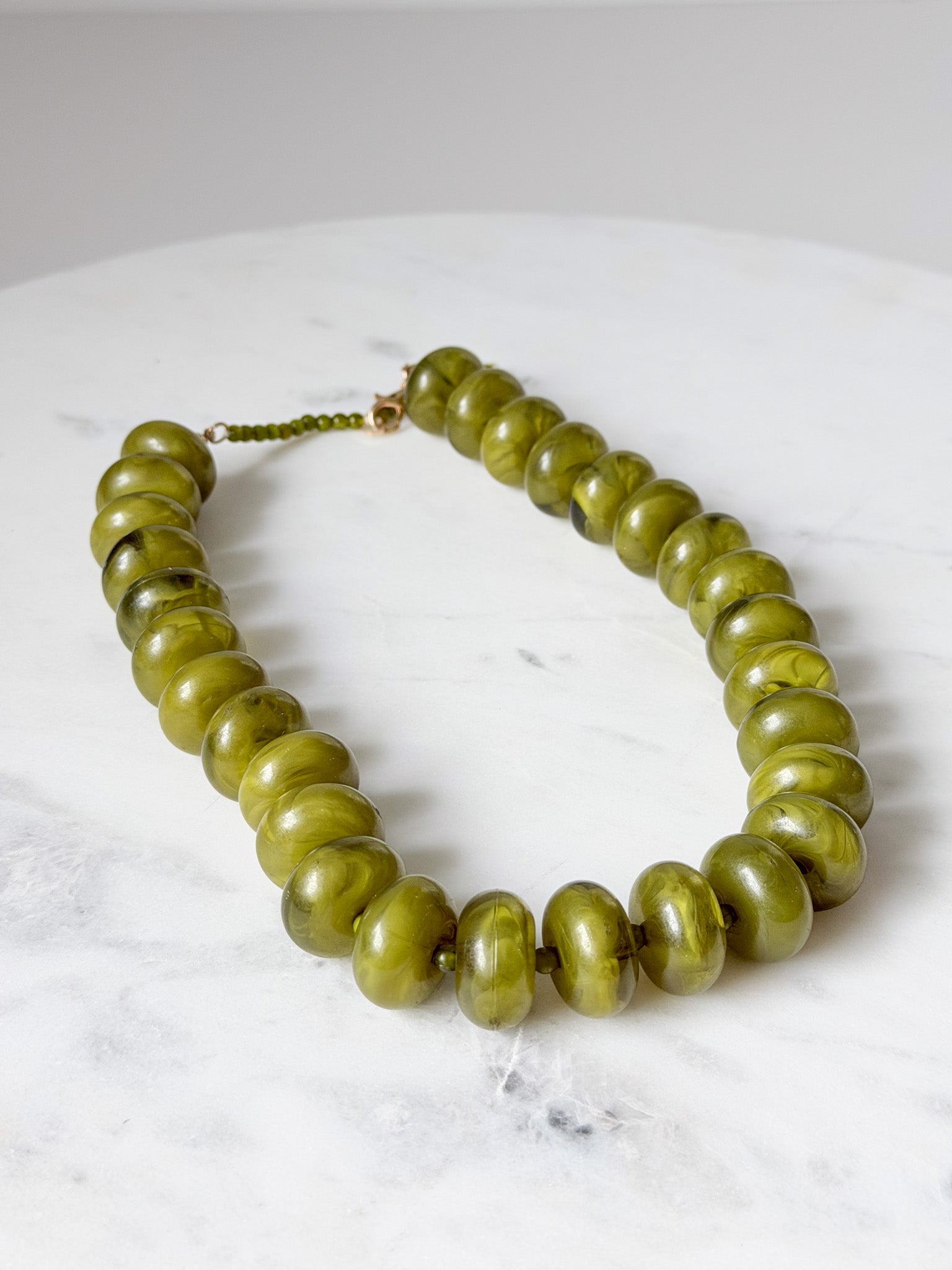 Big Olive Energy Necklace