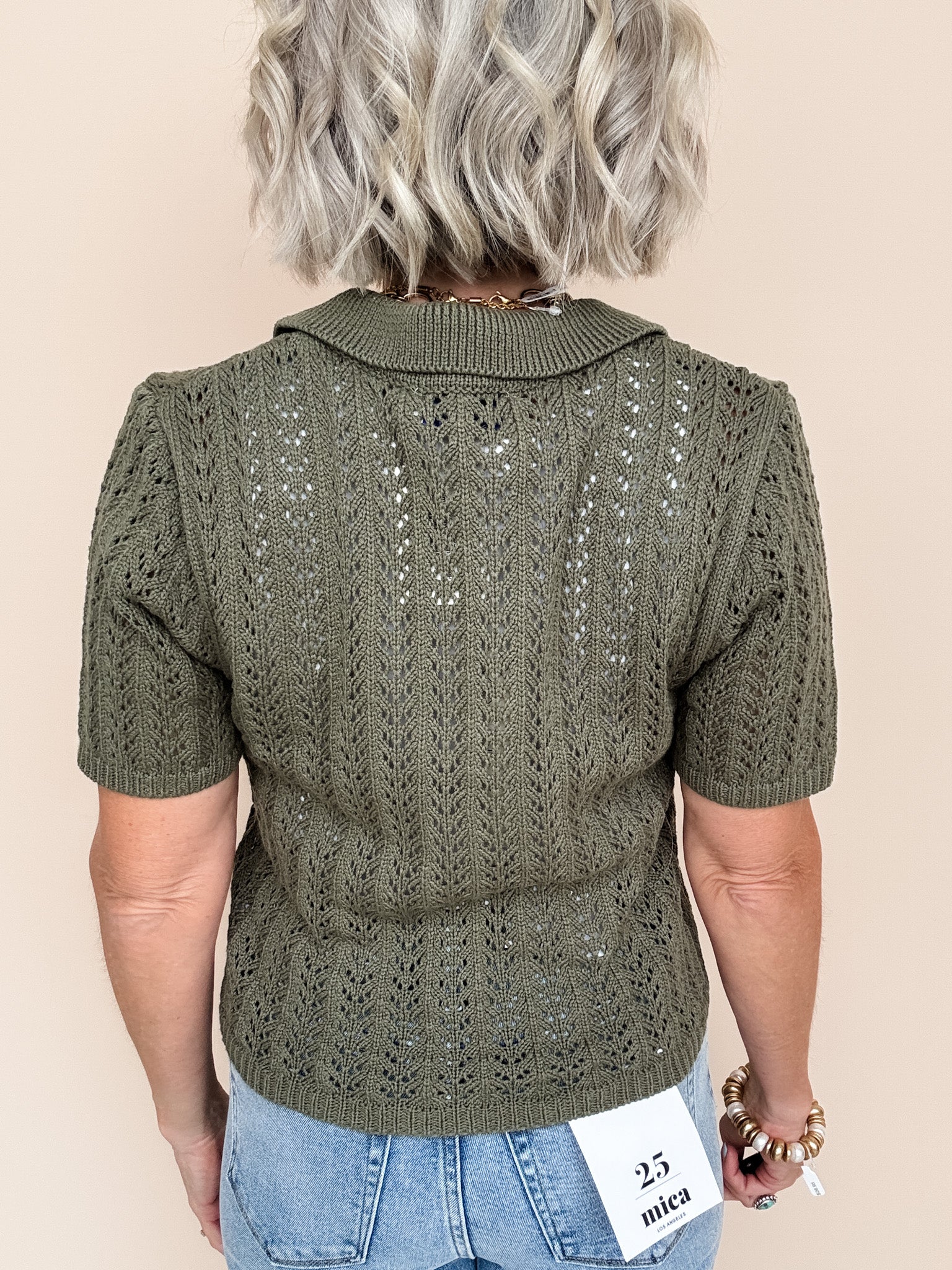 Olive Branch Knit Top