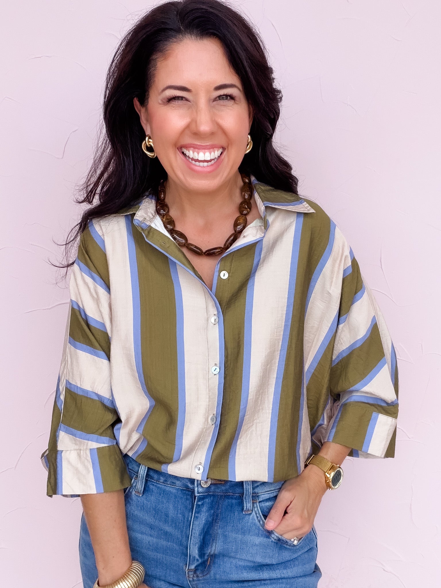 Olive & Iris Top
