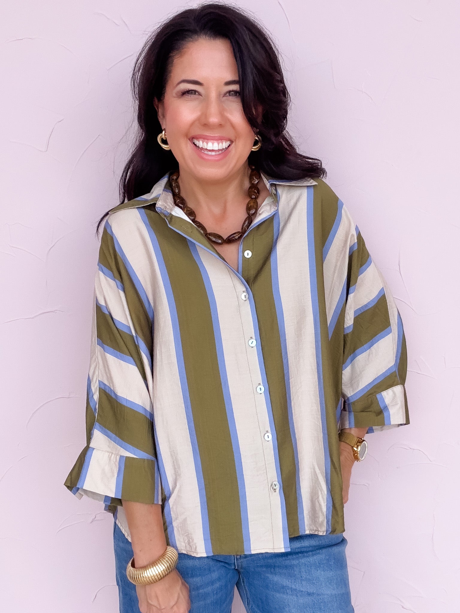 Olive & Iris Top