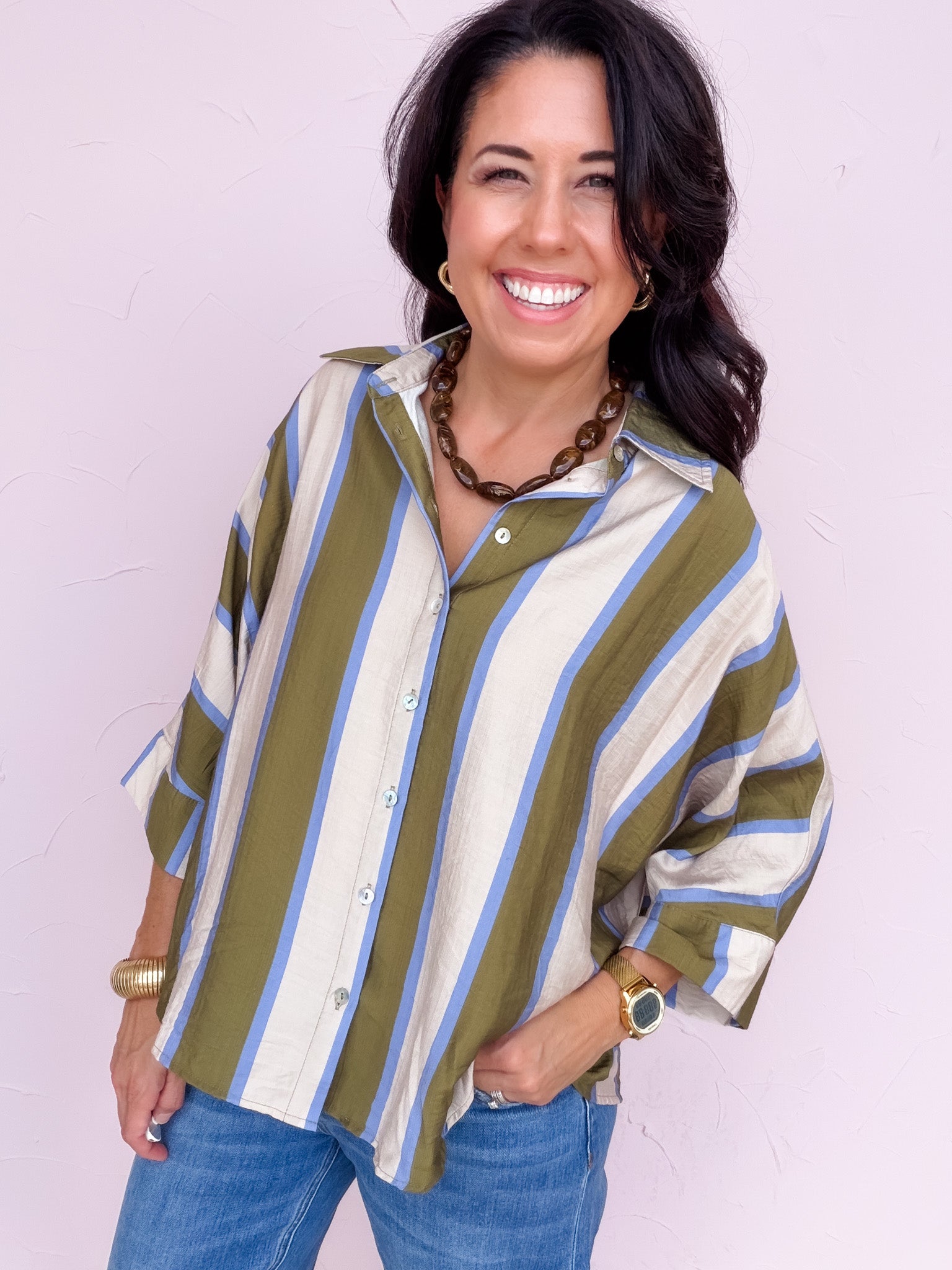 Olive & Iris Top