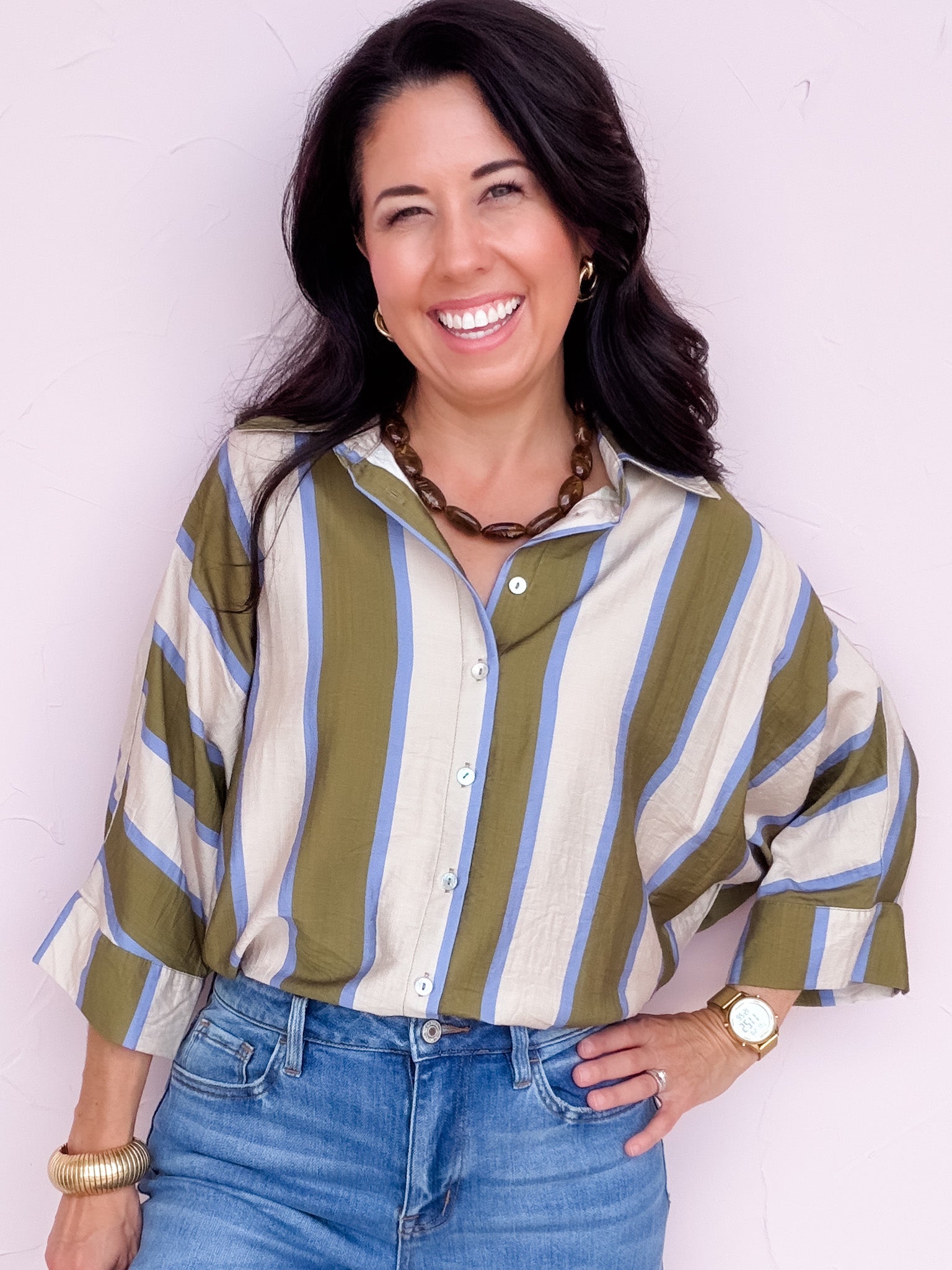Olive & Iris Top